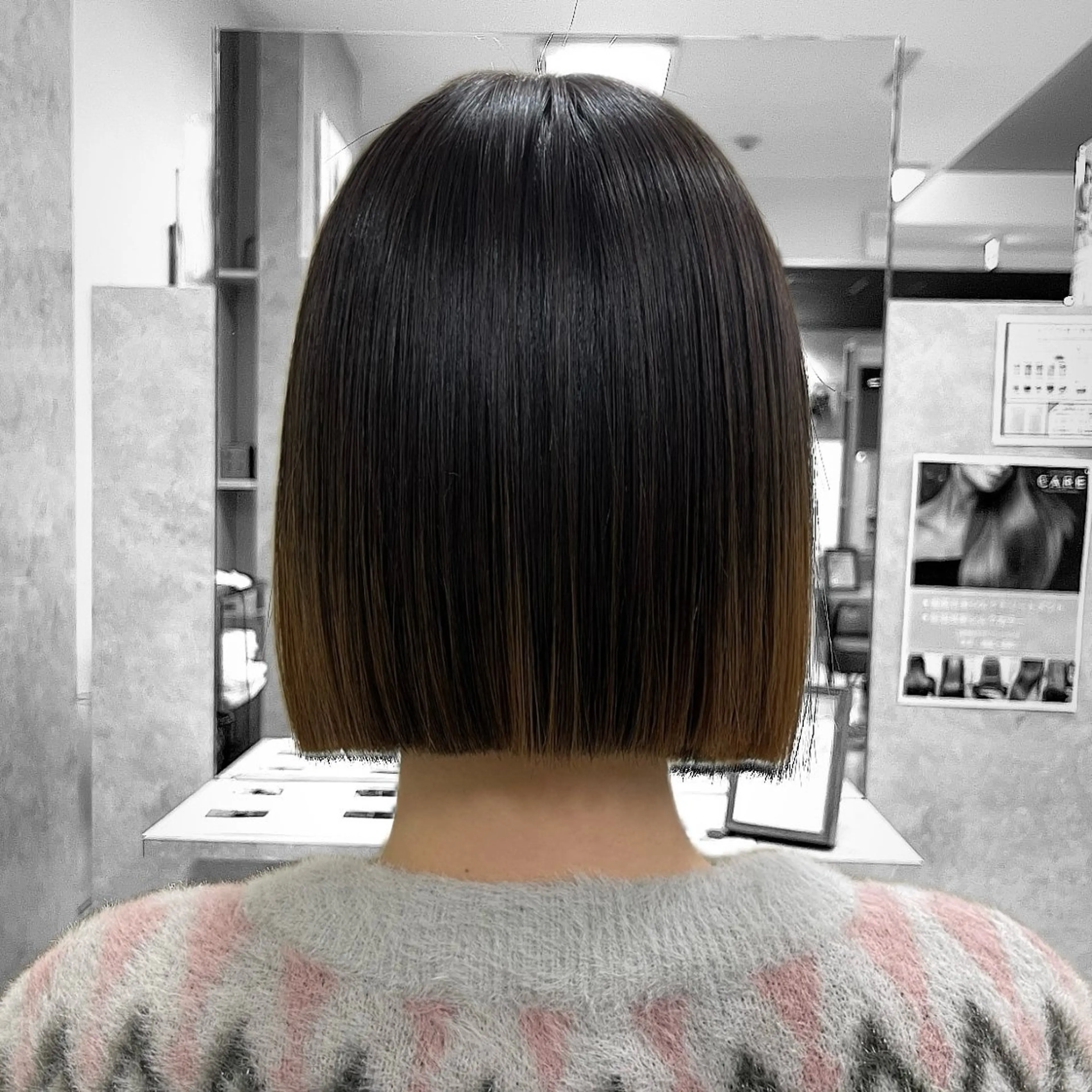 ショート ボブ 縮毛矯正 CARE SHINSAIBASHI所属・はやと 【心斎橋美髪職人】のヘアスタイル