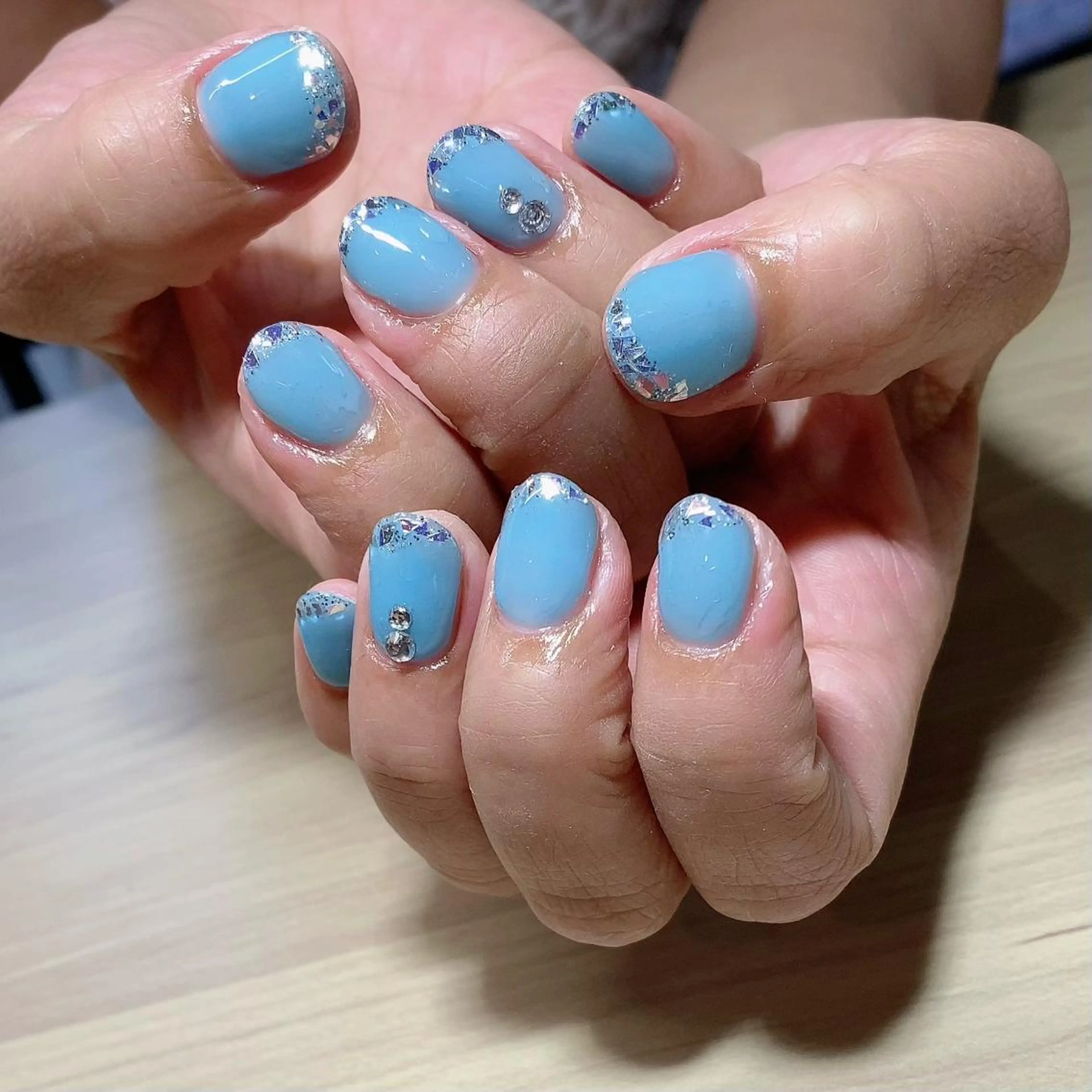ネイル フレンチネイル ガラスフレンチ NailbyN所属・Nail_by N1のネイルデザイン