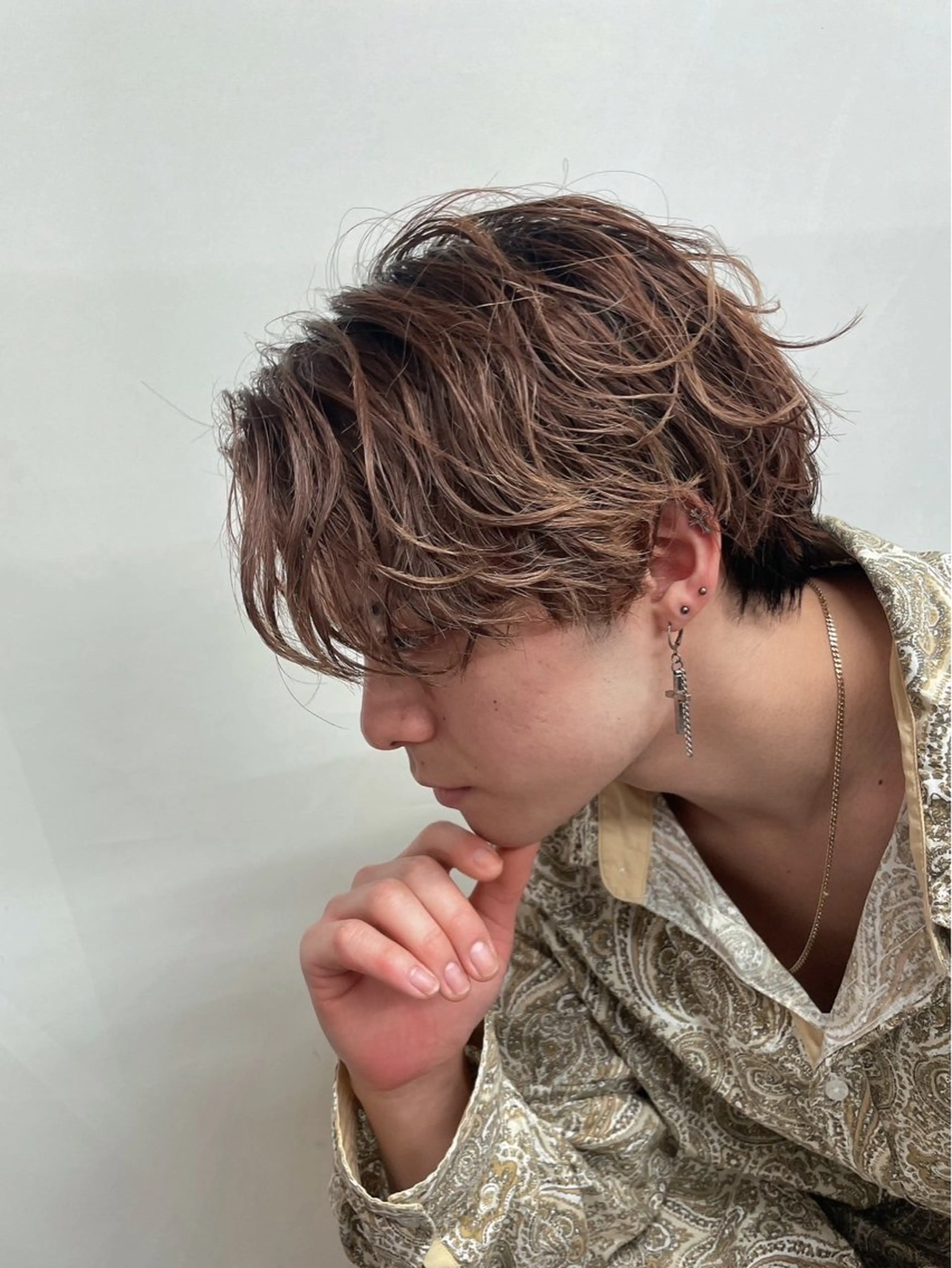 パーマ メンズ カット パーマ 韓国パーマ特化 🇰🇷yutoのヘアスタイル