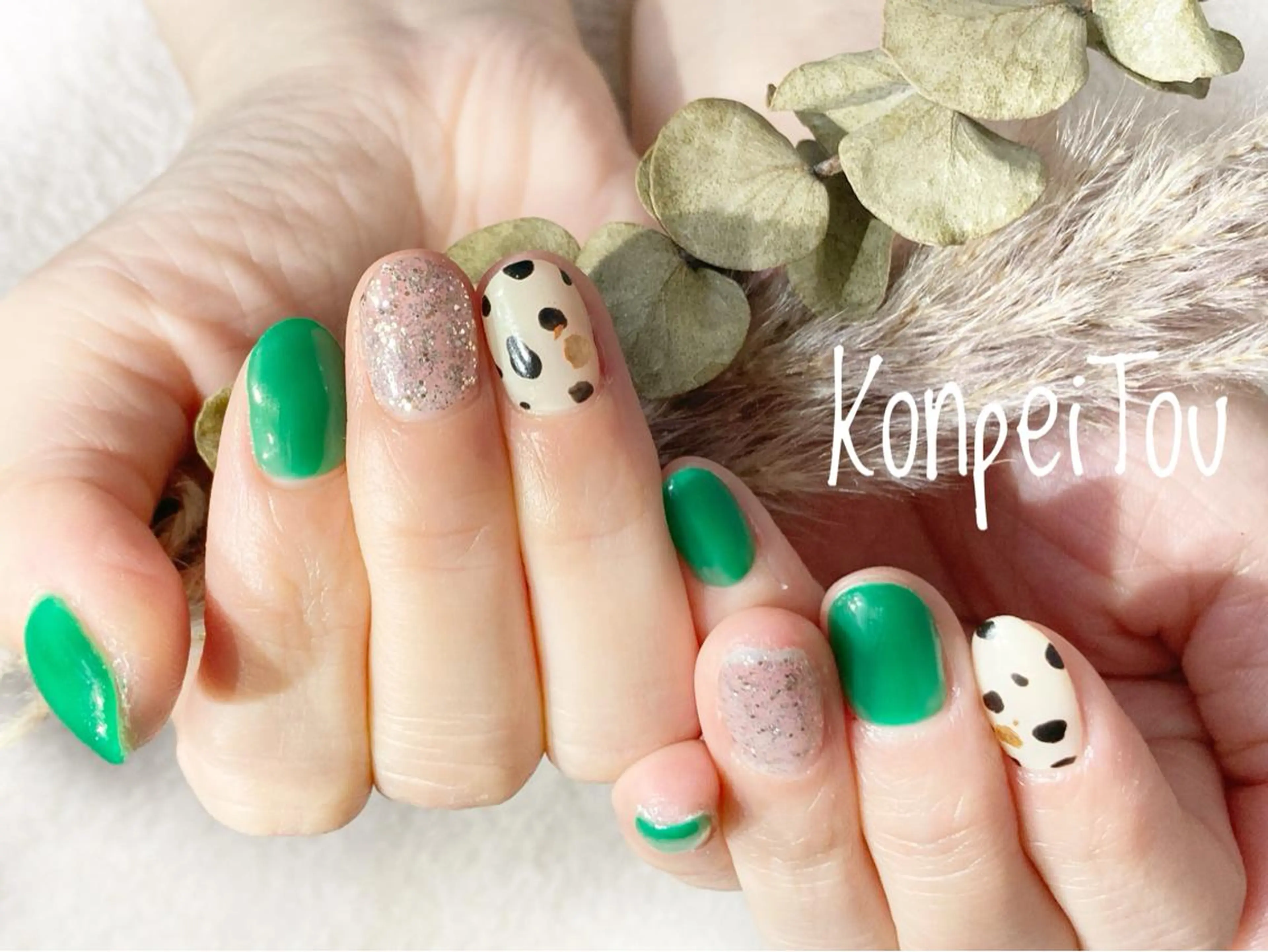 ネイル ハンドネイル おうちのネイルサロン　konpeiTou〜こんぺいとう〜所属・おうちのネイルサロン KonpeiTouのネイルデザイン