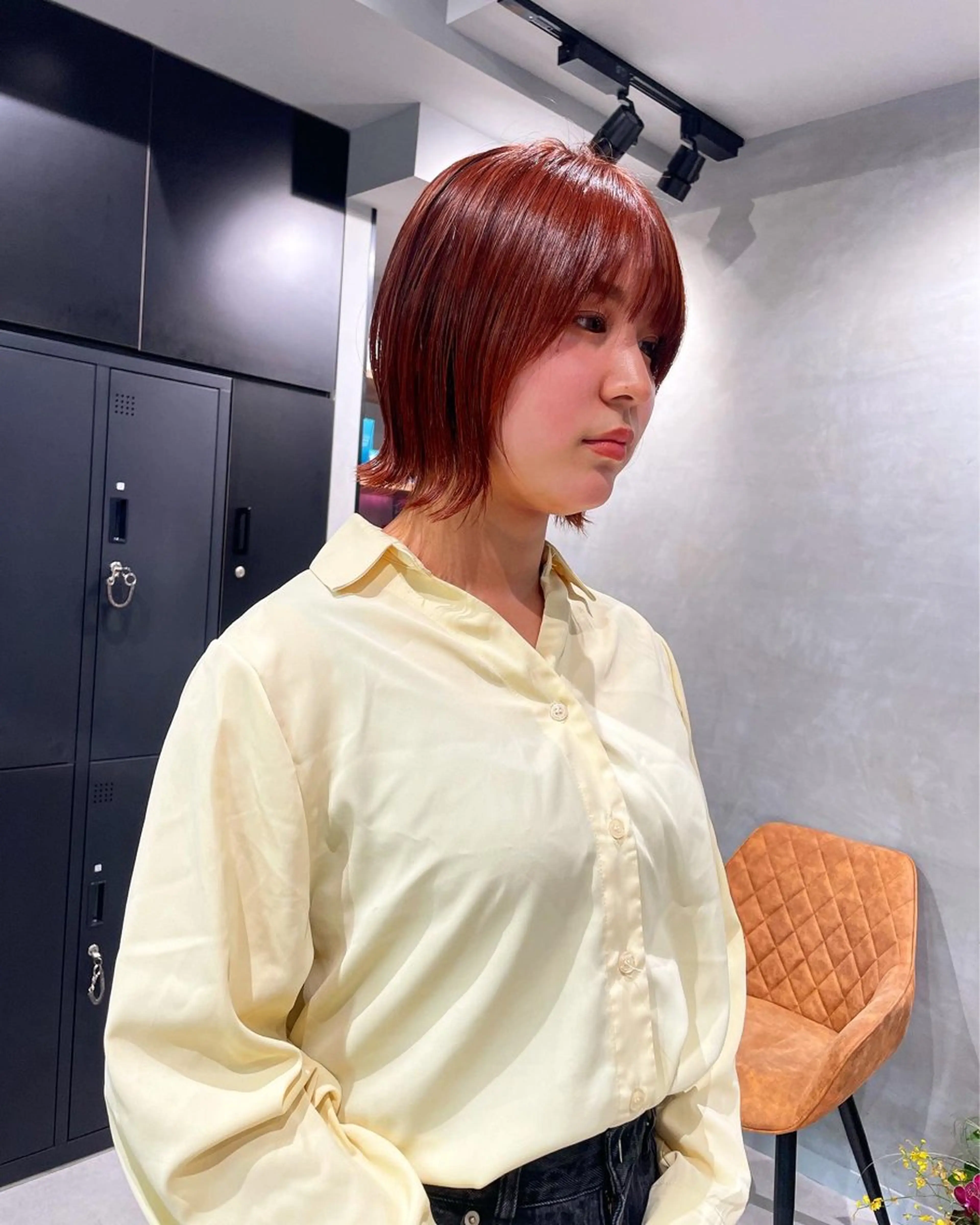 ショート カラー 暖色レイヤー 🥀REIRIのヘアスタイル