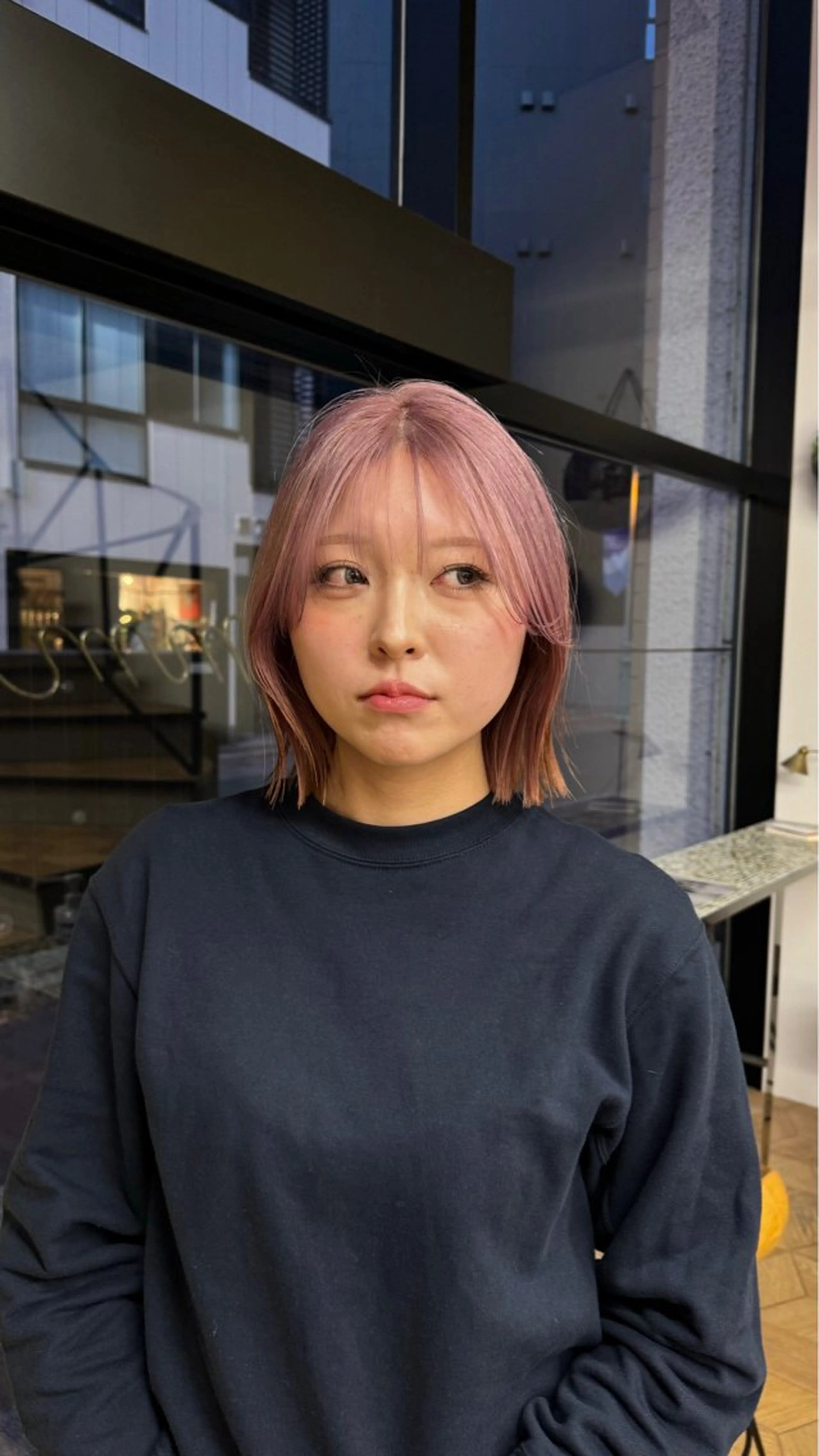 ショート ショートボブ ボブ ショートヘア mm所属・ナツキ/レイヤー/暖 色カラー/ボブのヘアスタイル