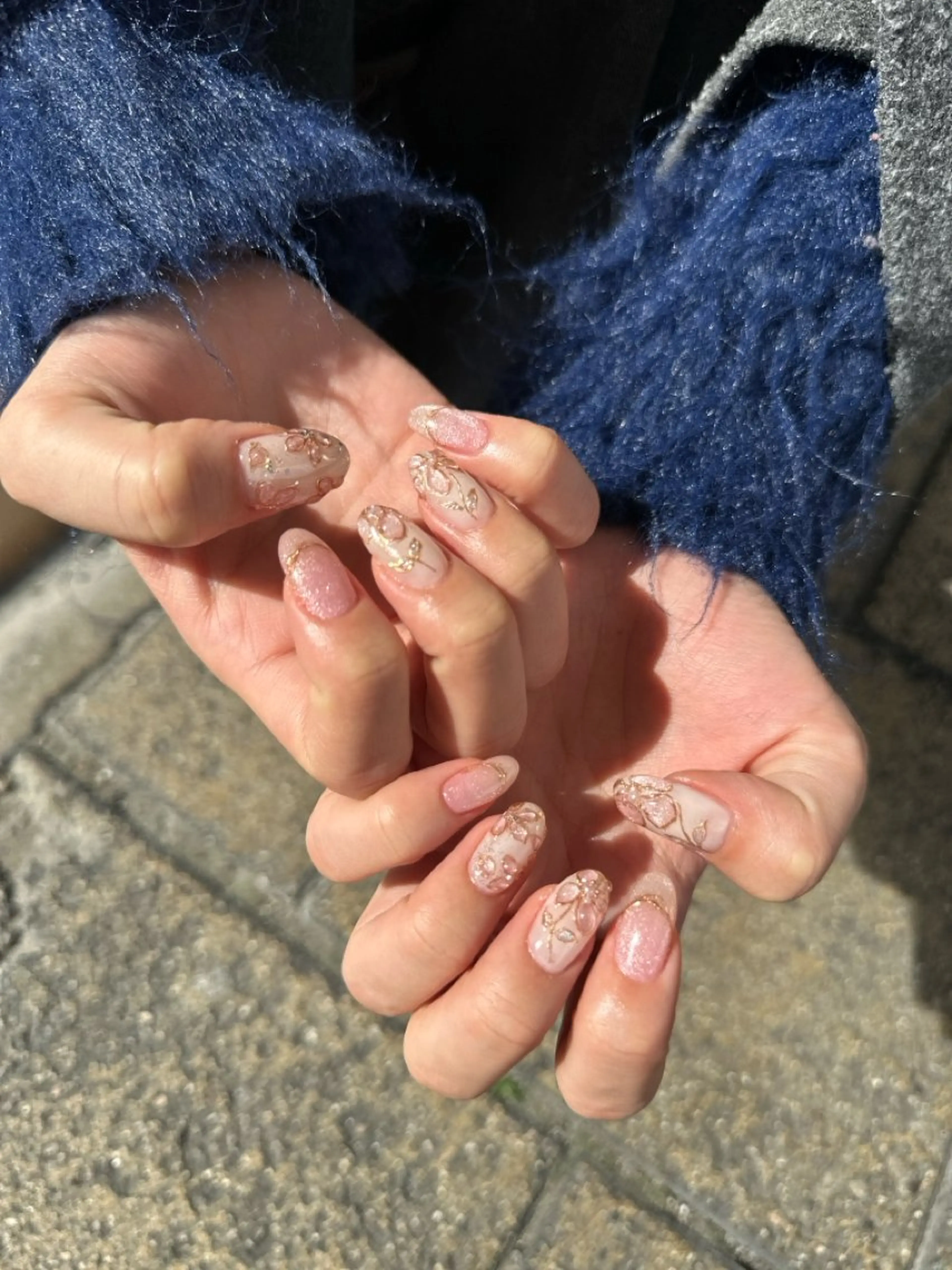 ネイル フラワーネイル ハンドネイル nail salon  ∞ mikanal ∞所属・nailsalon ∞ ﾐｶﾅﾙ ∞のネイルデザイン