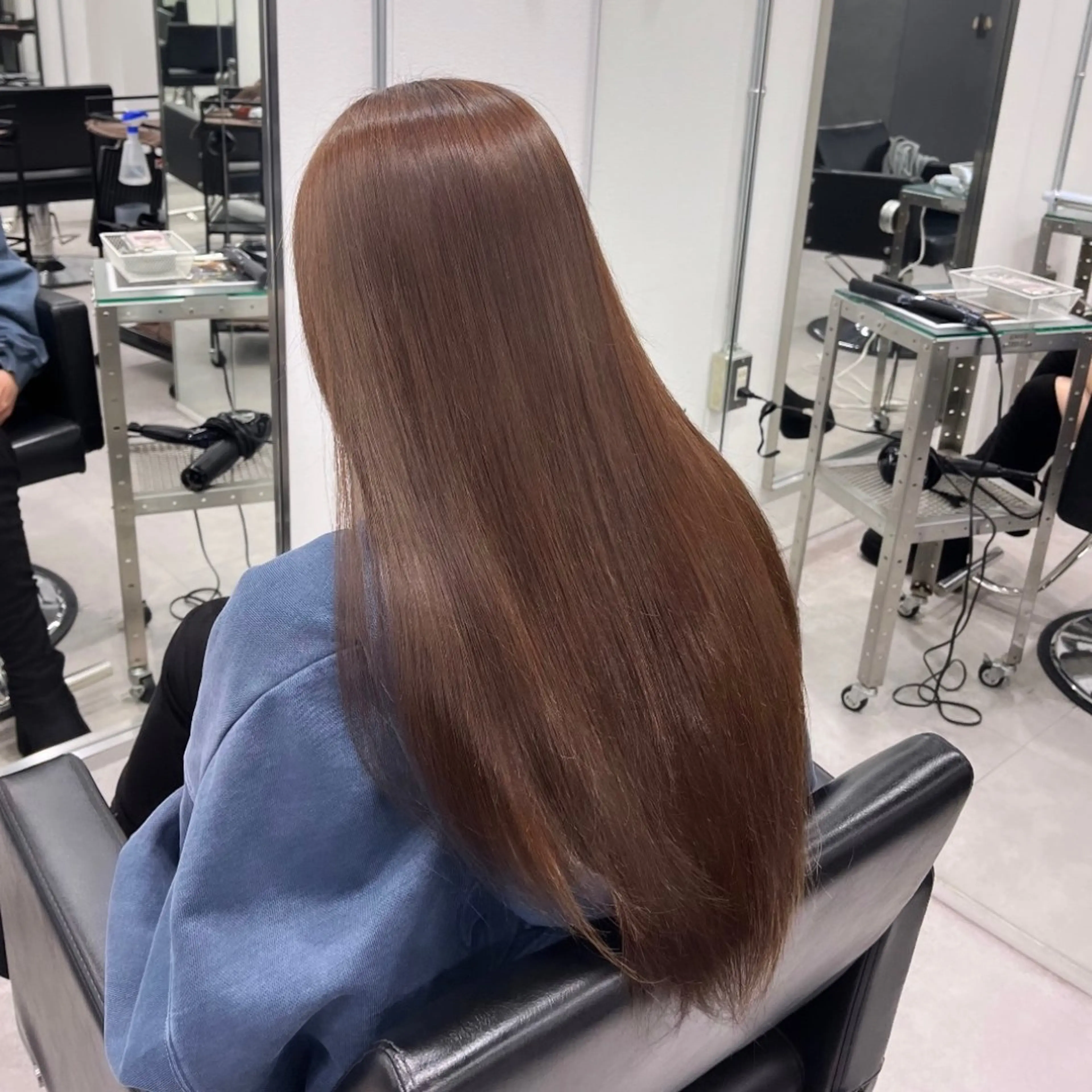 カラー ブラウンカラー ヘアカラー やまもと ここのヘアスタイル