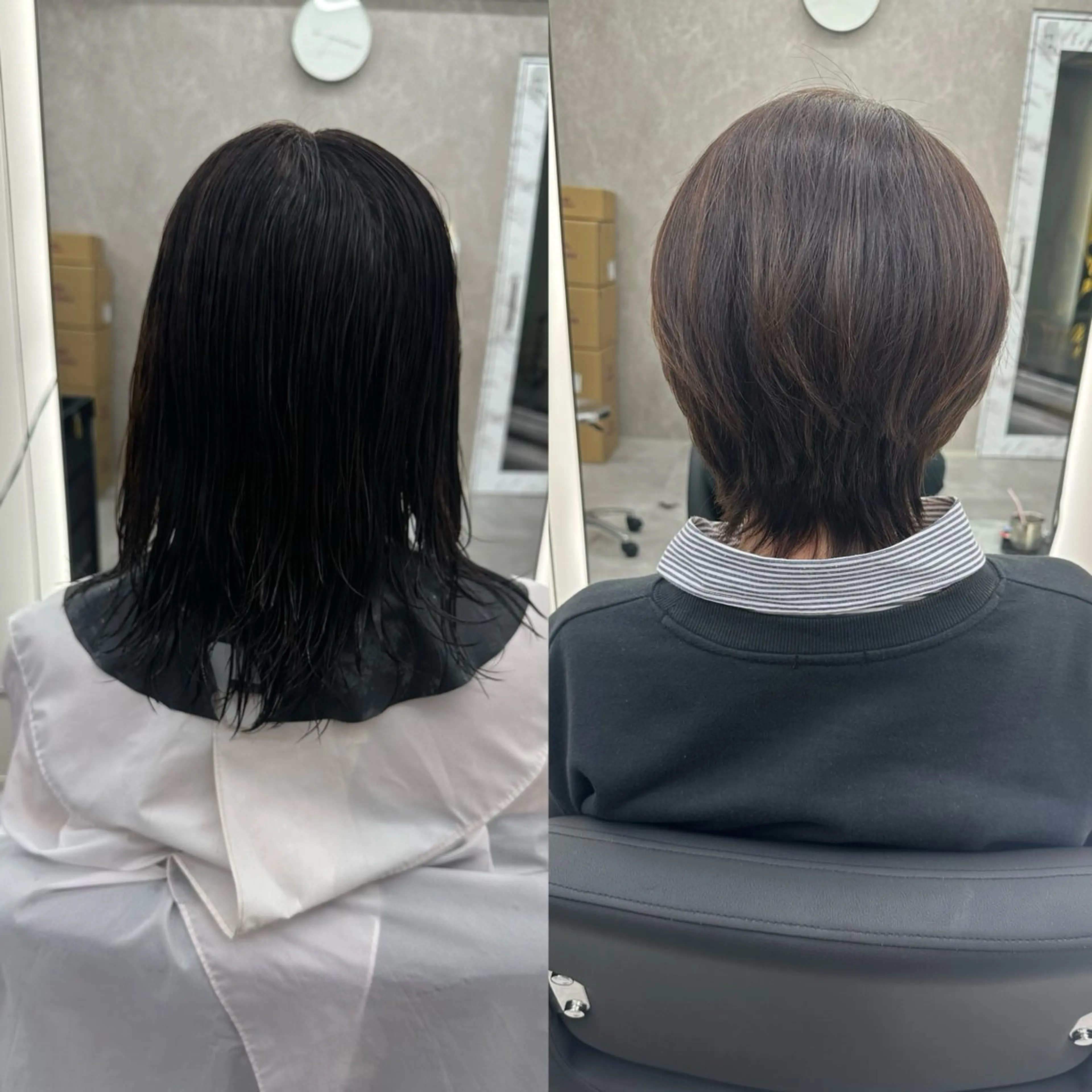 ショート ウルフカット 心斎橋艶カラー💖 ノノのヘアスタイル
