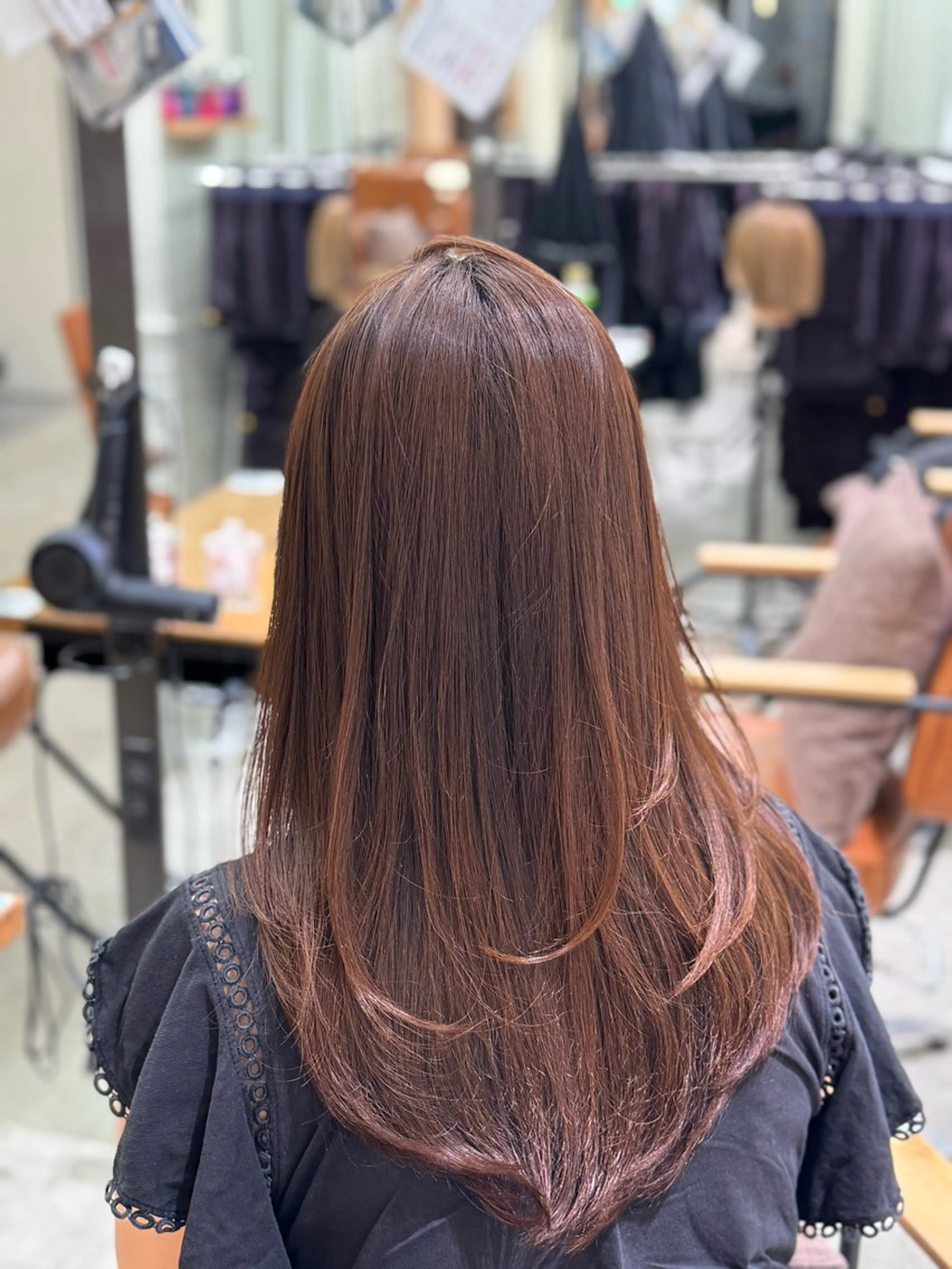 セミロング レイヤーカット カット ヘアカラー 美髪矯正/ 似合わせカット/といのヘアスタイル
