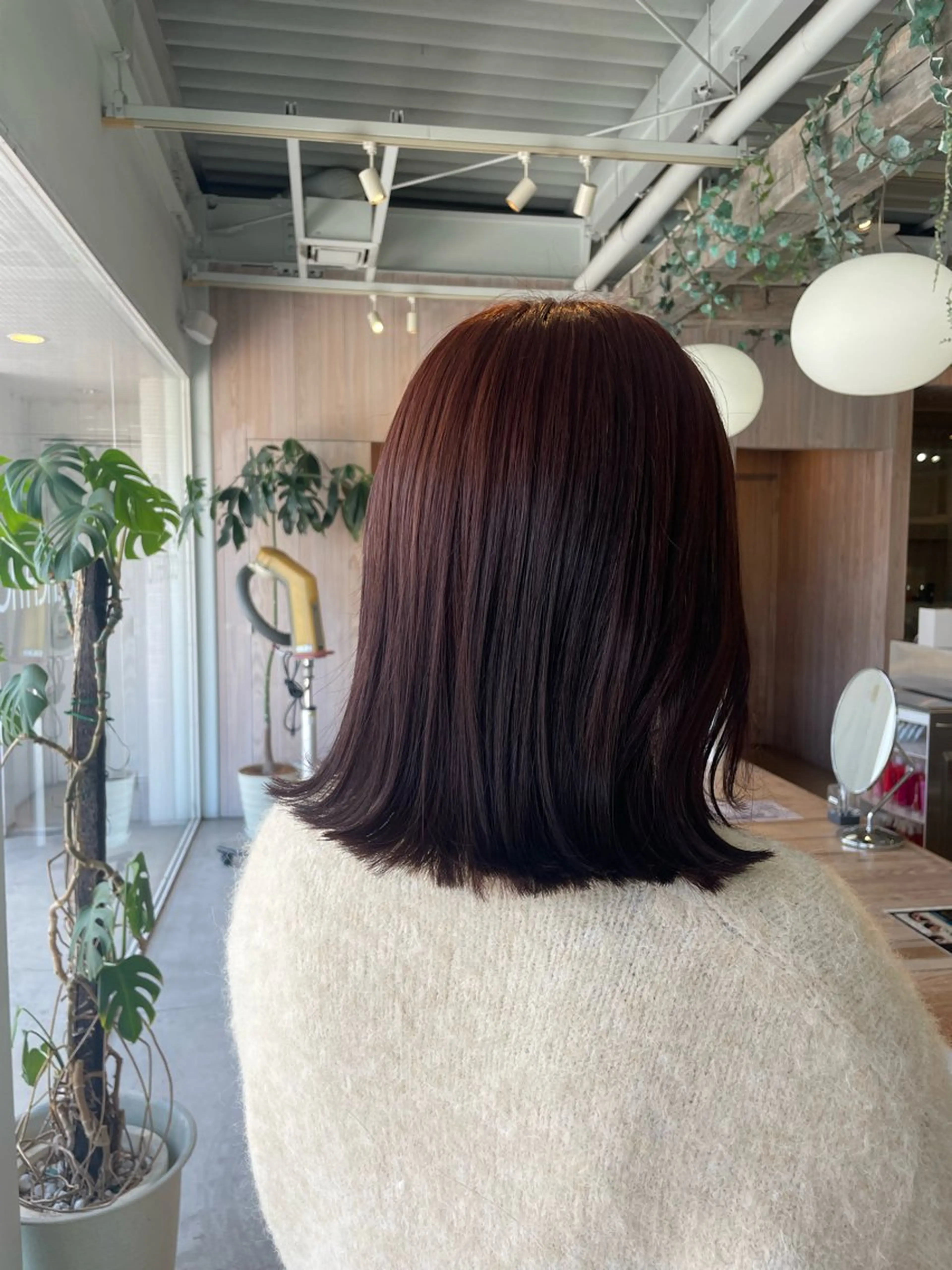 ミディアム カラー カット ヘアカラー トリートメント レイヤーカット/ マリアのヘアスタイル