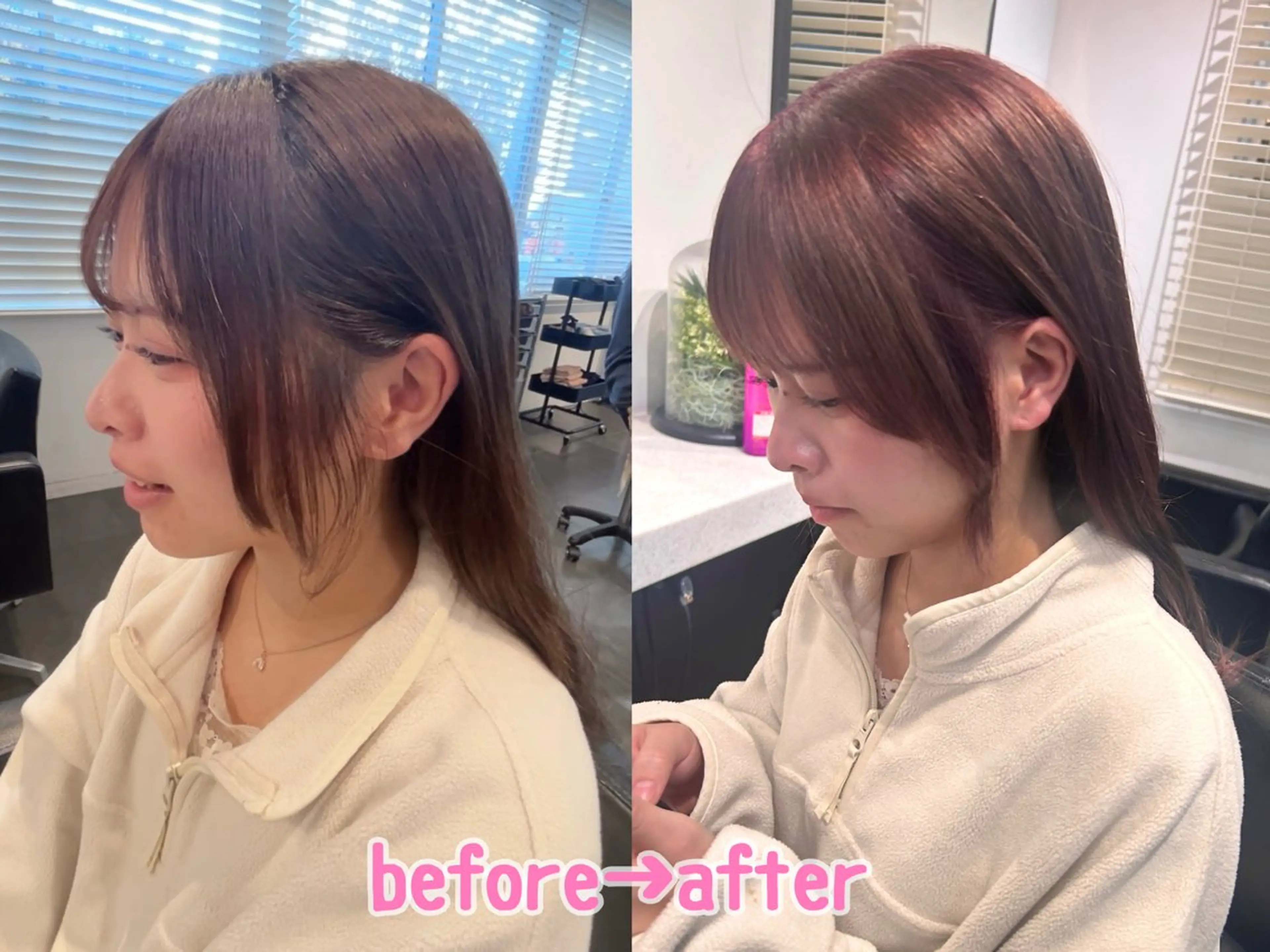 セミロング カット オタク特化🎀 顔まわり🎀ゆうなのヘアスタイル