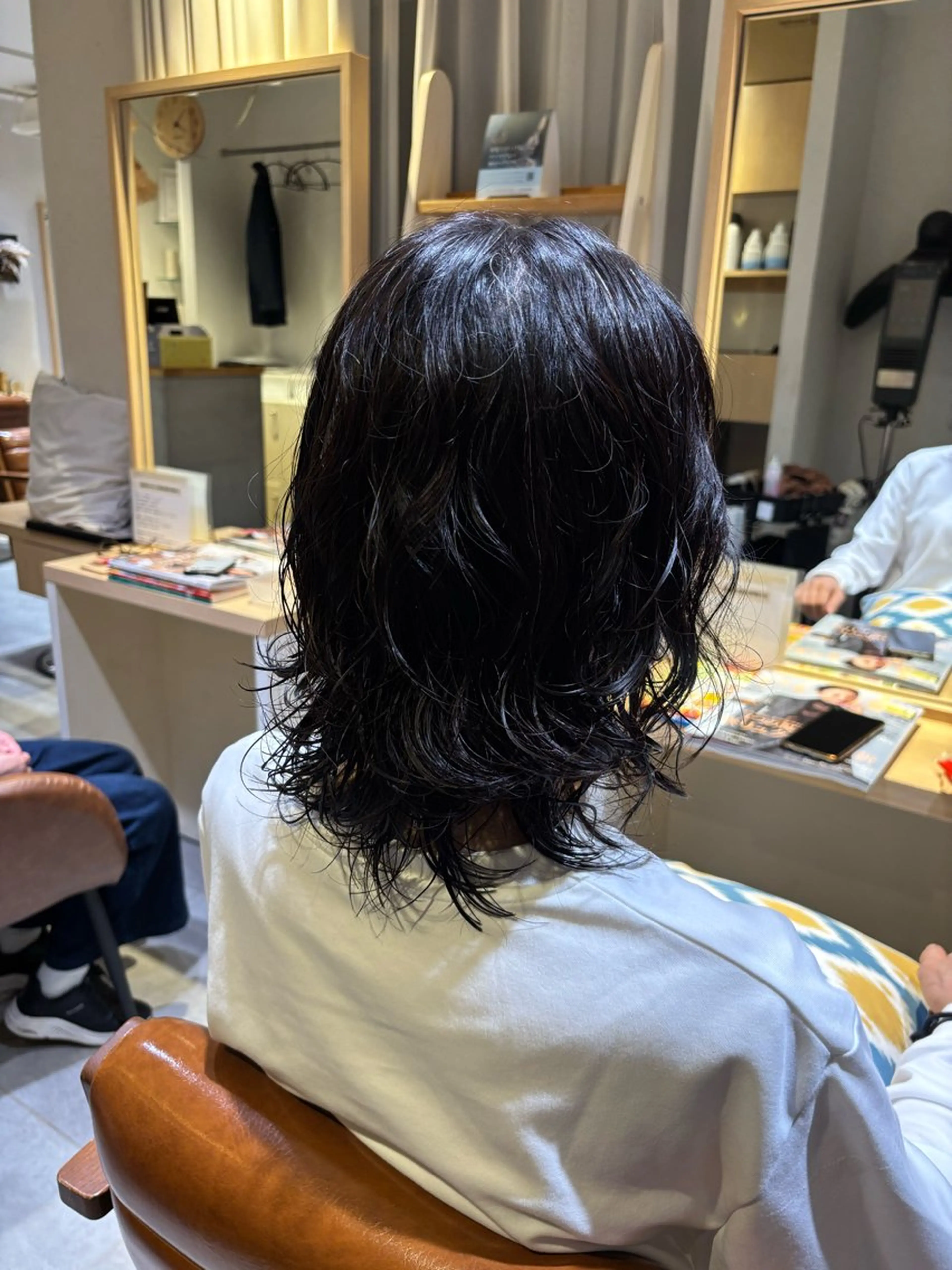 パーマ ウルフカット パーマ 草野 亜弥のヘアスタイル