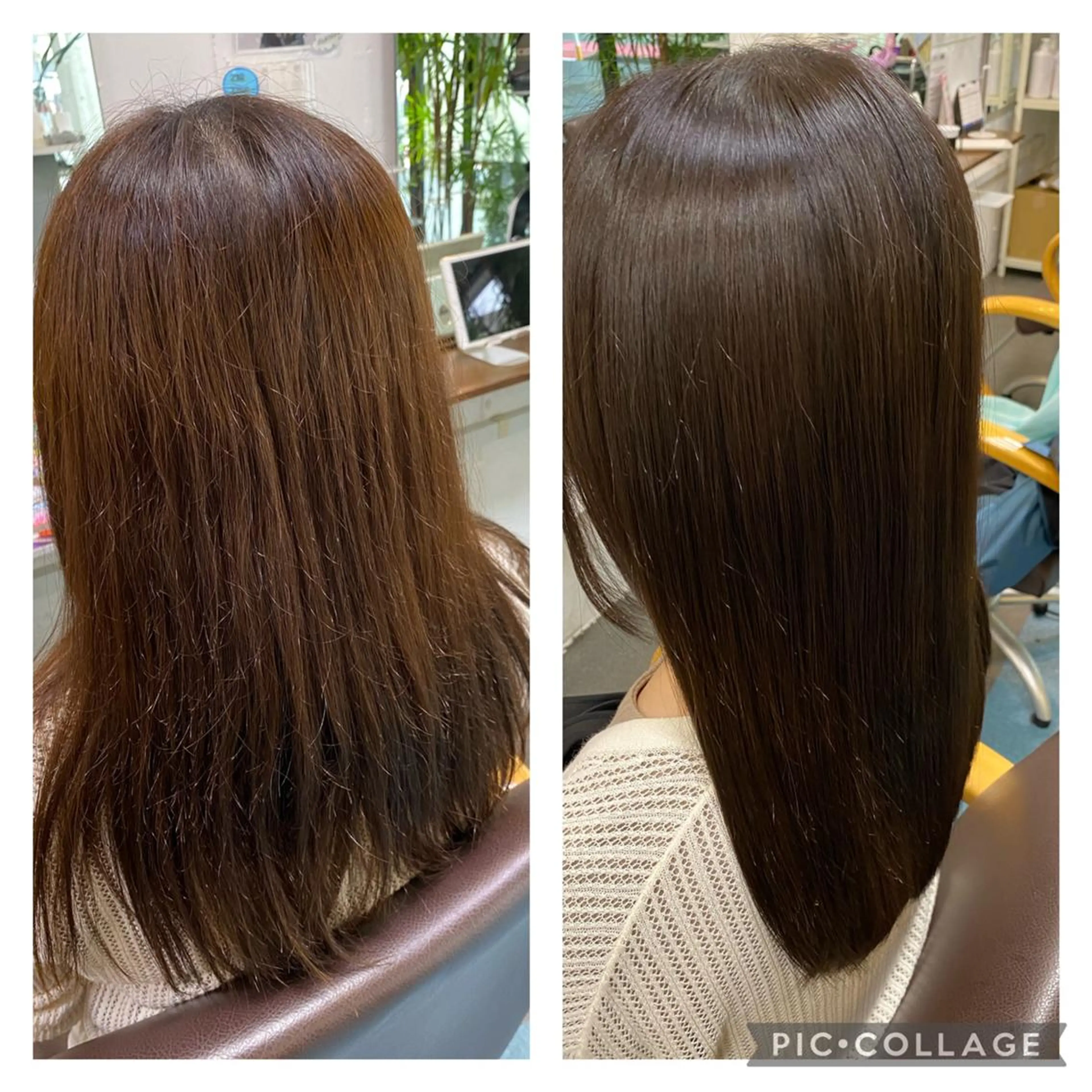 ミディアム 髪質改善 根本 愛優のヘアスタイル