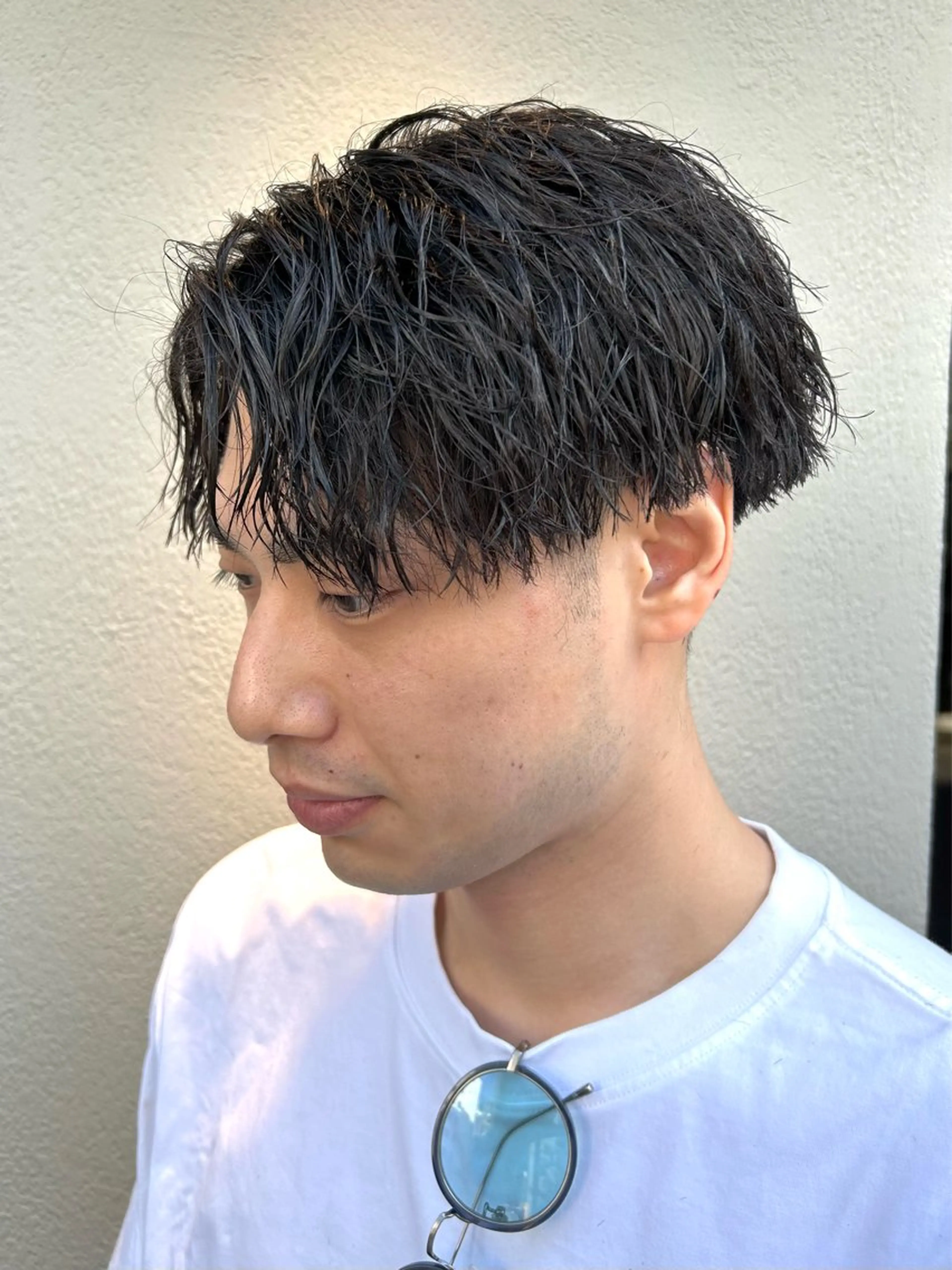 ミディアム パーマ カット パーマ 🔥メンズ特化🔥 塩拓巳のヘアスタイル