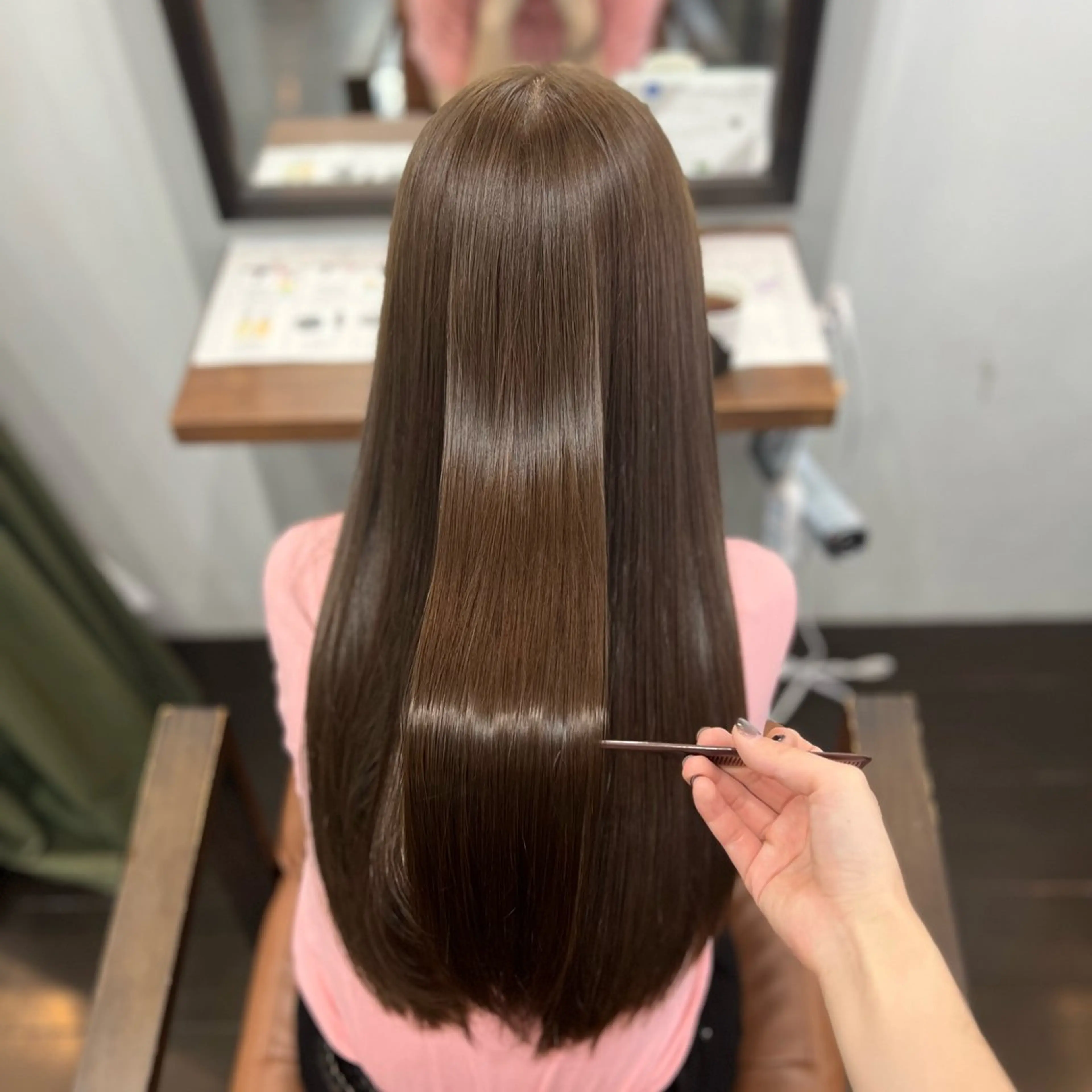 ロング カラー ベージュカラー オリーブベージュ トリートメント カット ヘアカラー トリートメント 🌼名駅/透明感 髪質改善/はるな🌼のヘアスタイル