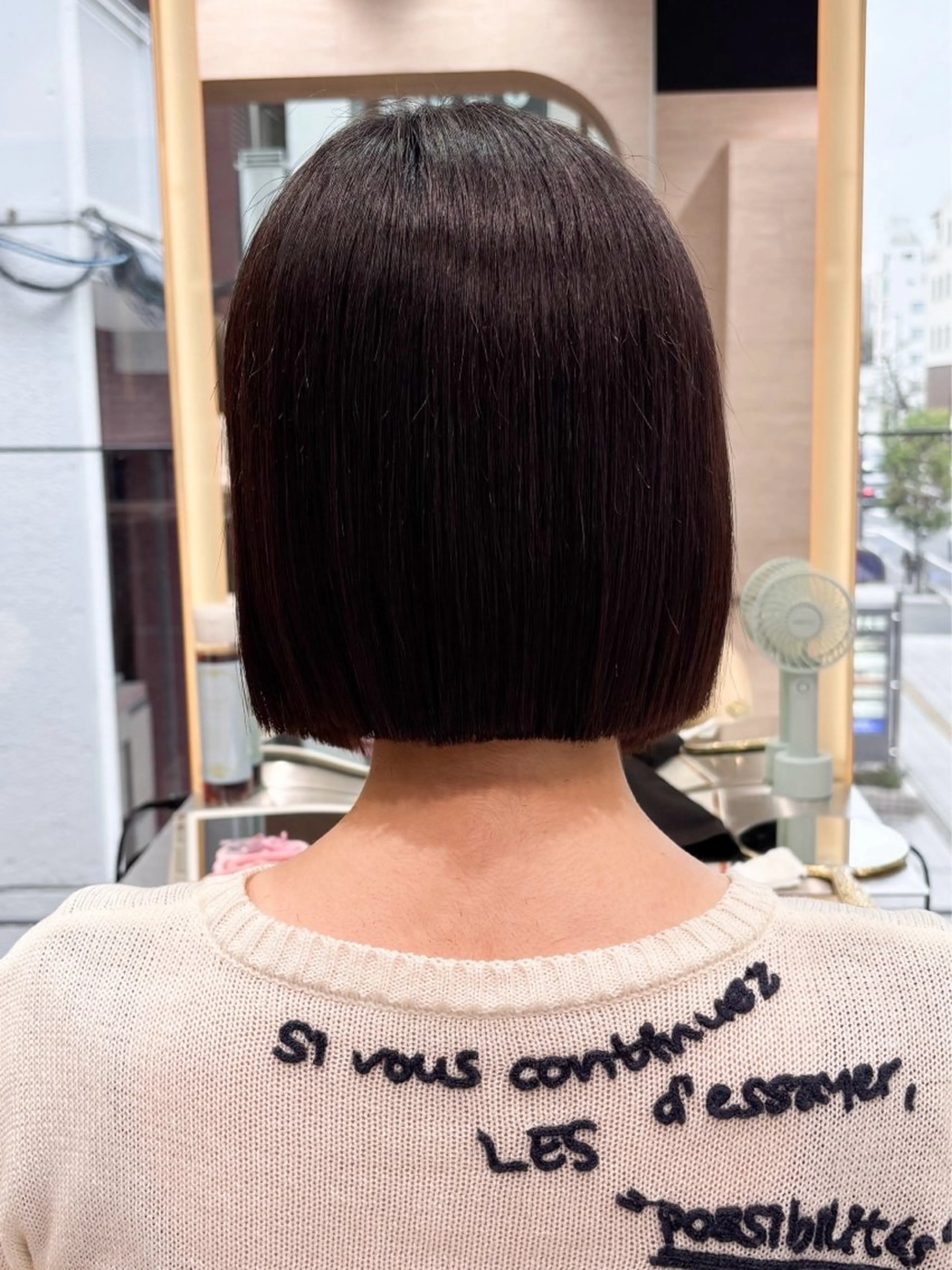 ミディアム カット ヘアカラー トリートメント 🎟くびれヘア/ボブ 髪質改善/ユイのヘアスタイル