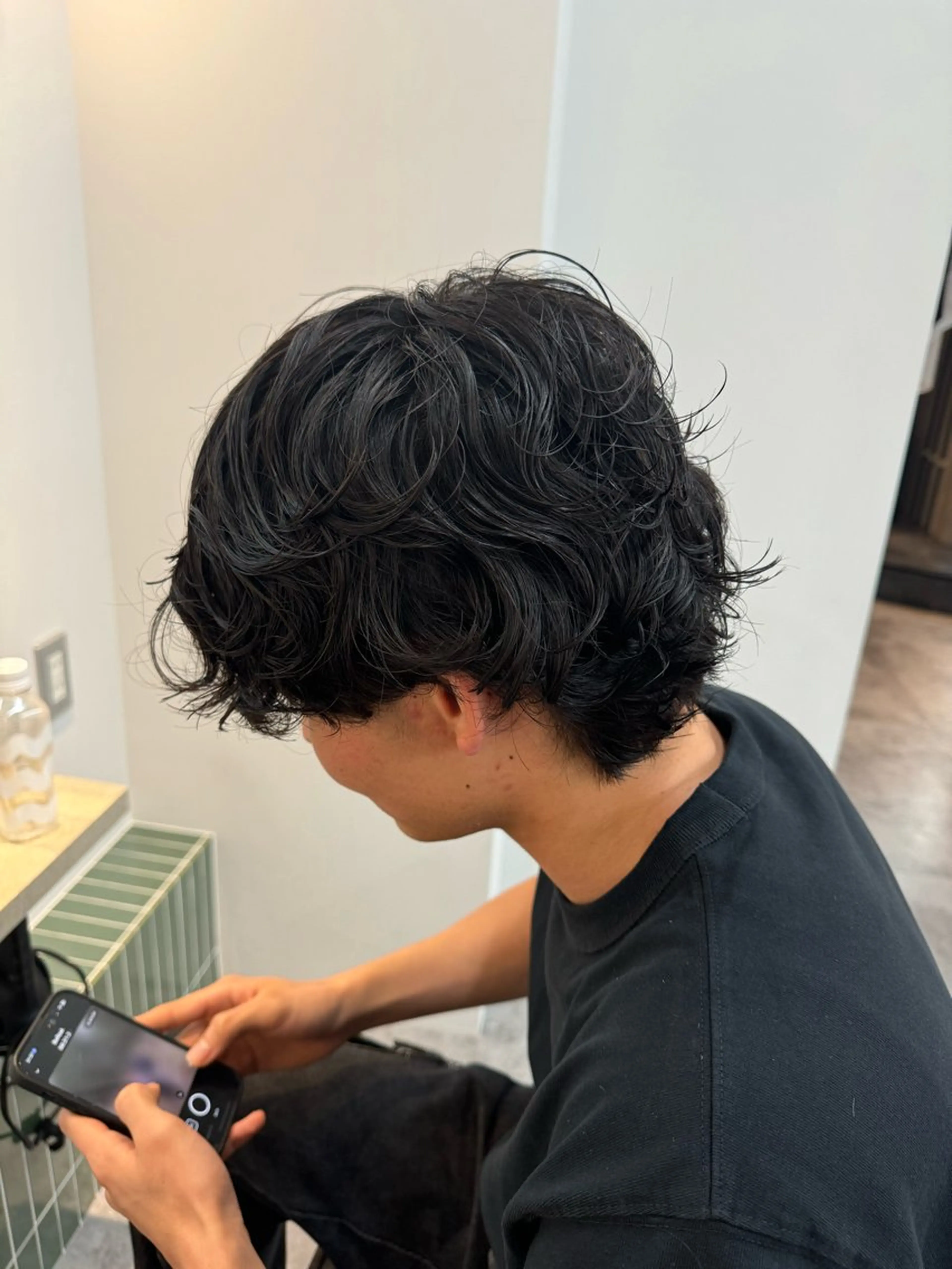 【 minimo限定価格 】メンズ カット➕パーマ  ¥2200の写真