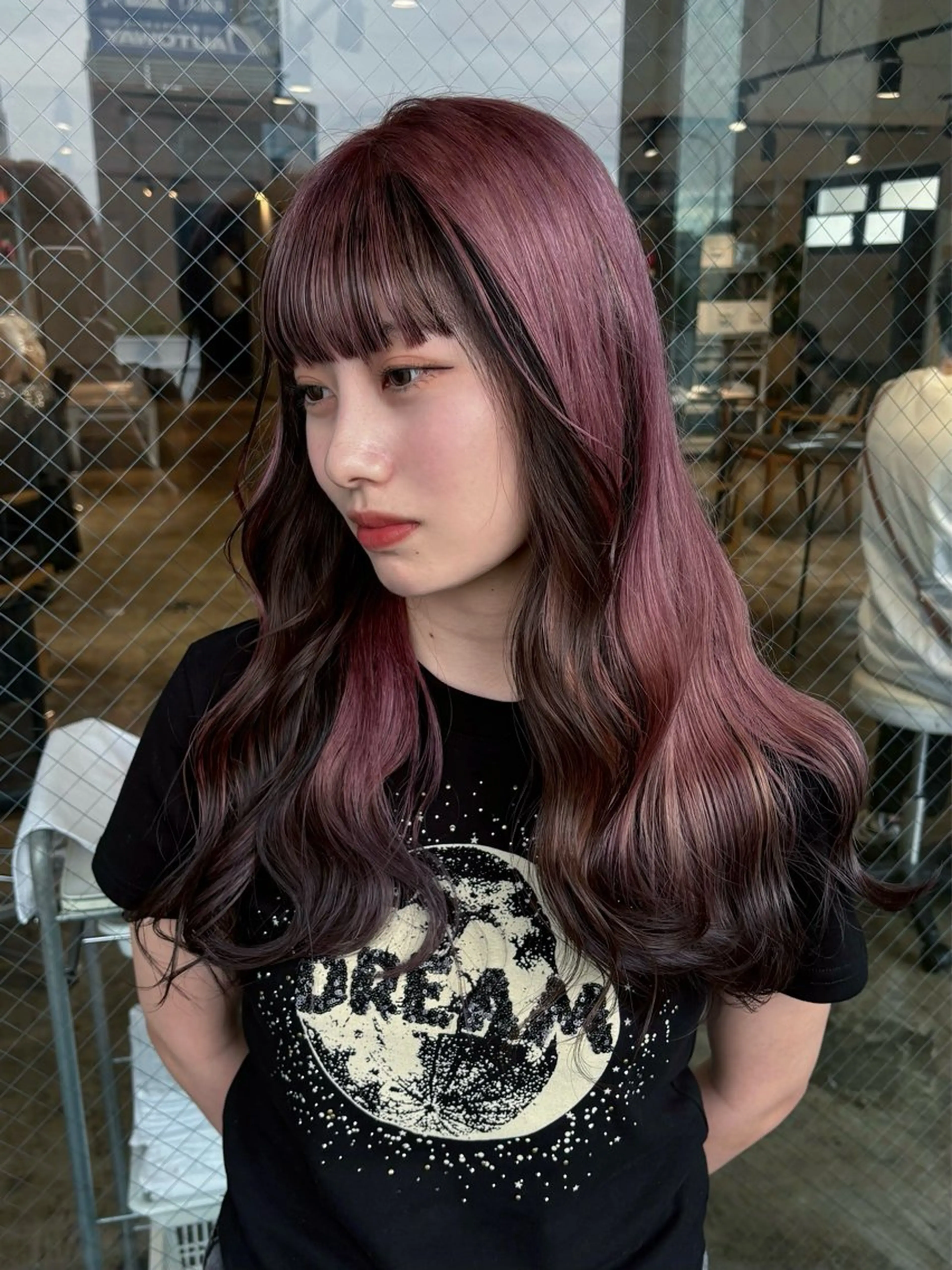 ロング カラー ヘアカラー トリートメント 💫miyu💫デザ インカラー/アレンジのヘアスタイル