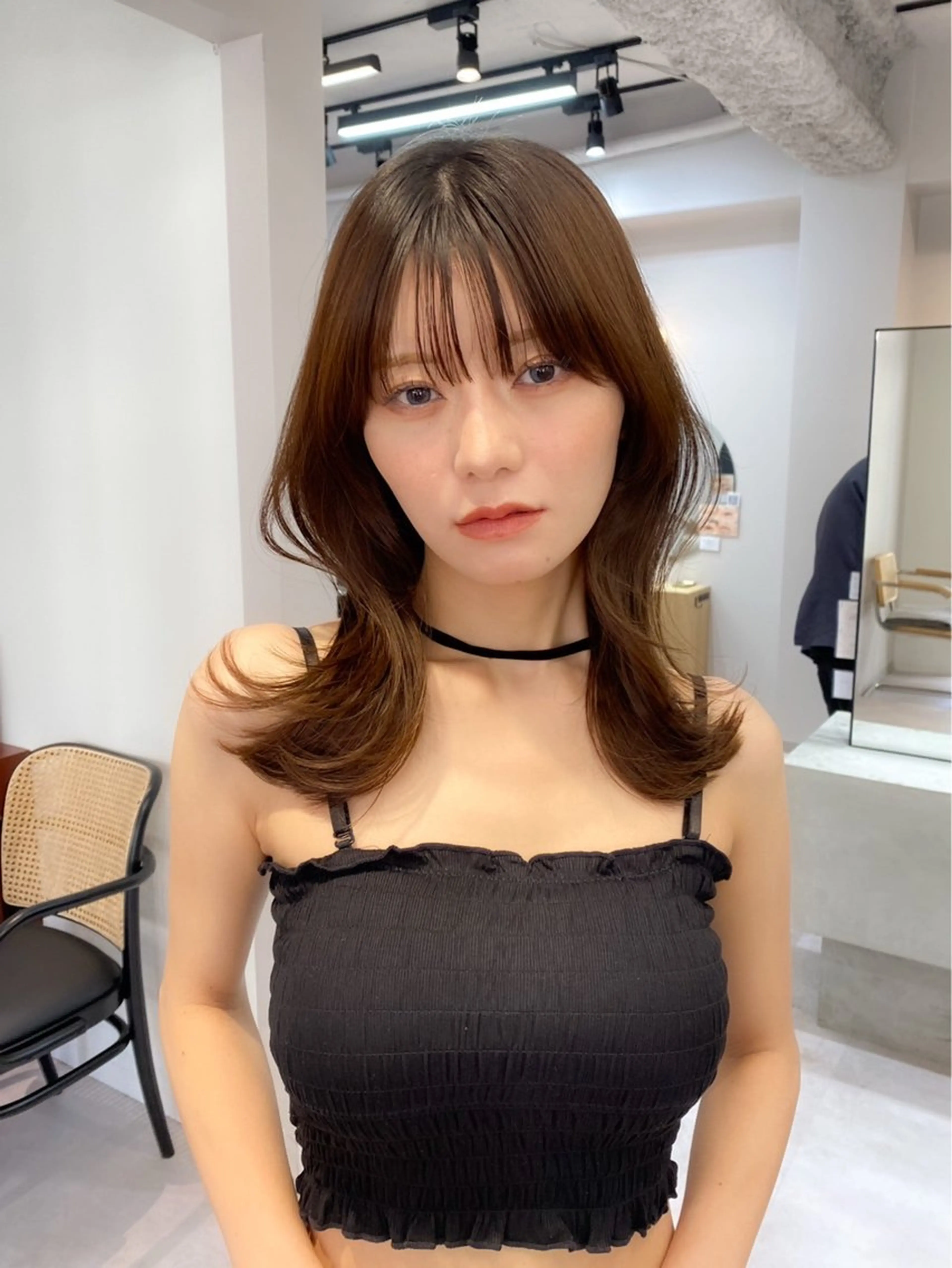 ミディアム ボブ｜レイヤー ショート｜Hinaのヘアスタイル