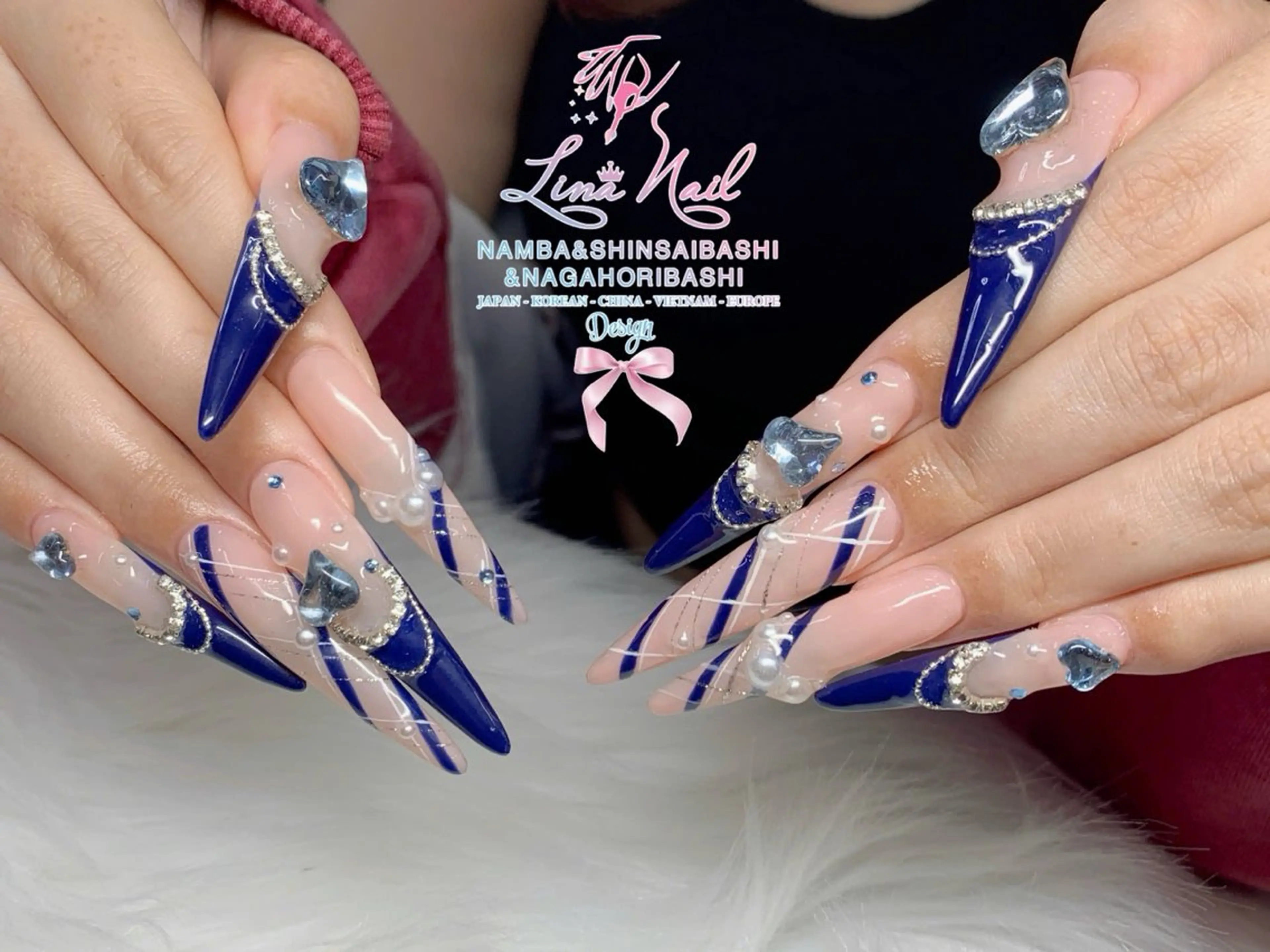 ネイル 韓国ネイル 持ち込み 春ネイル 冬ネイル クリスマス リナネイル 長堀橋店／東心斎橋店のネイルデザイン