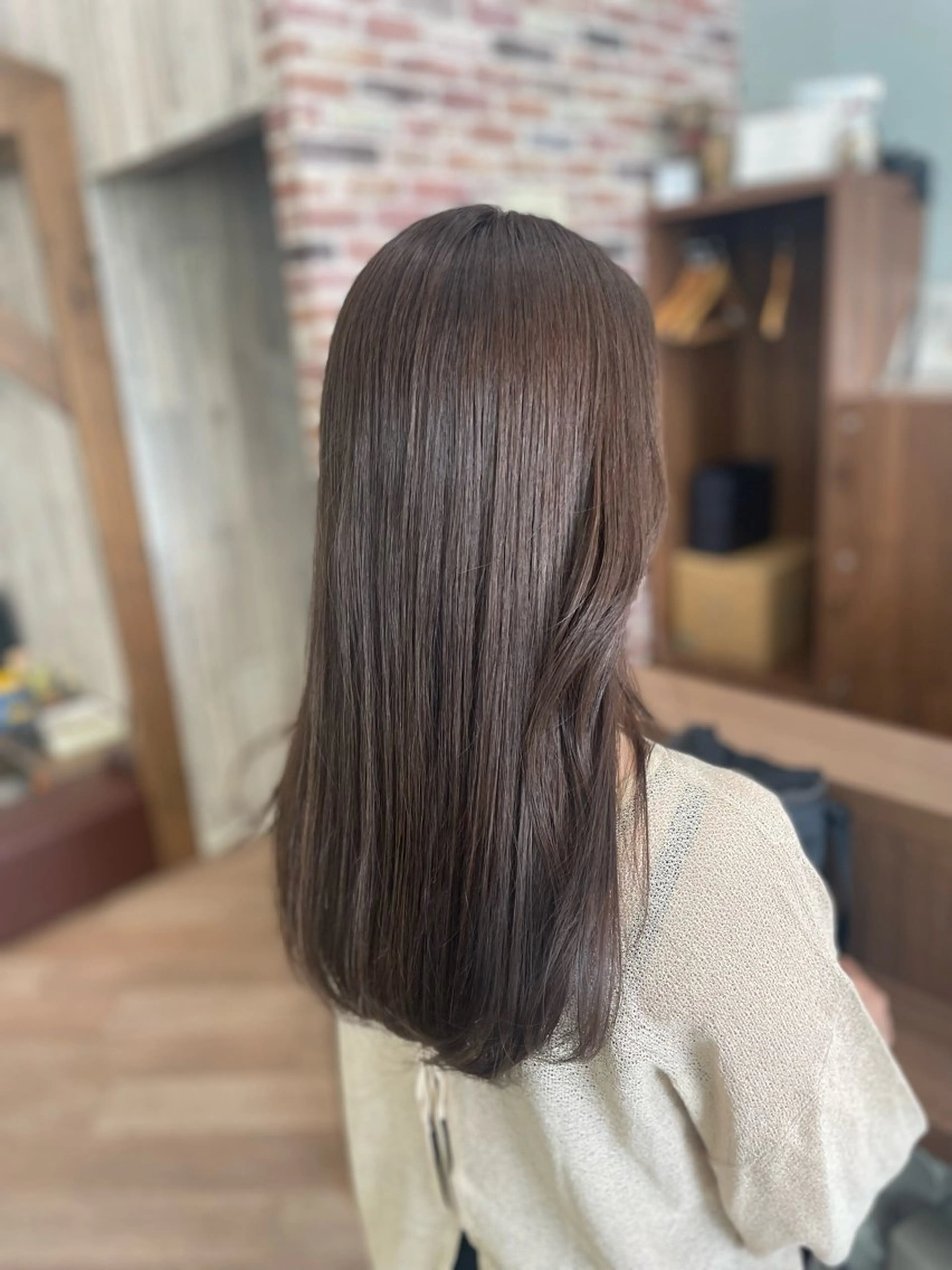 ロング ヘアカラー シミズ カエデ🍁のヘアスタイル
