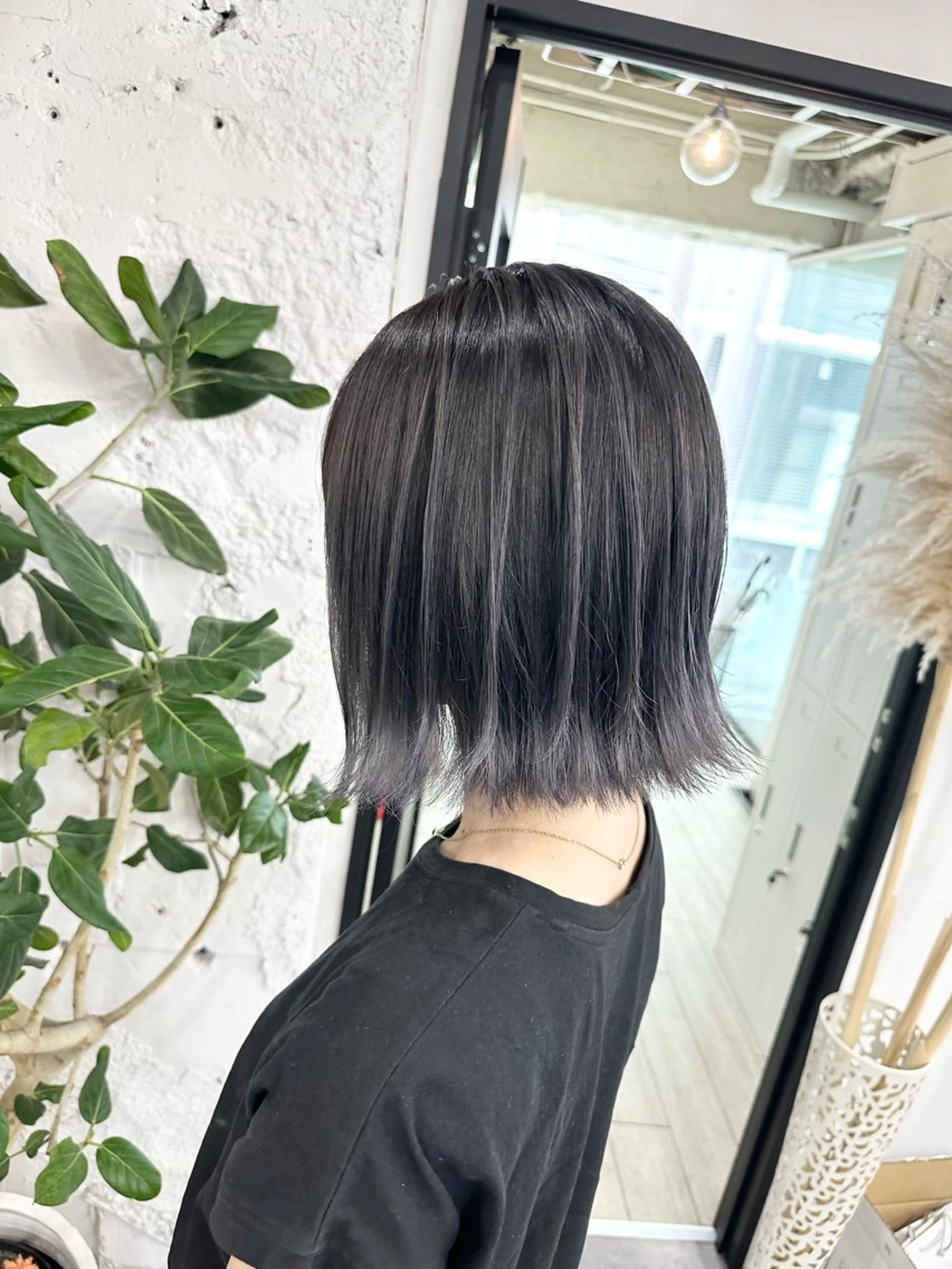 ミディアム カラー ヘアアレンジ ヘアカラー トリートメント 久米 治仁のヘアスタイル