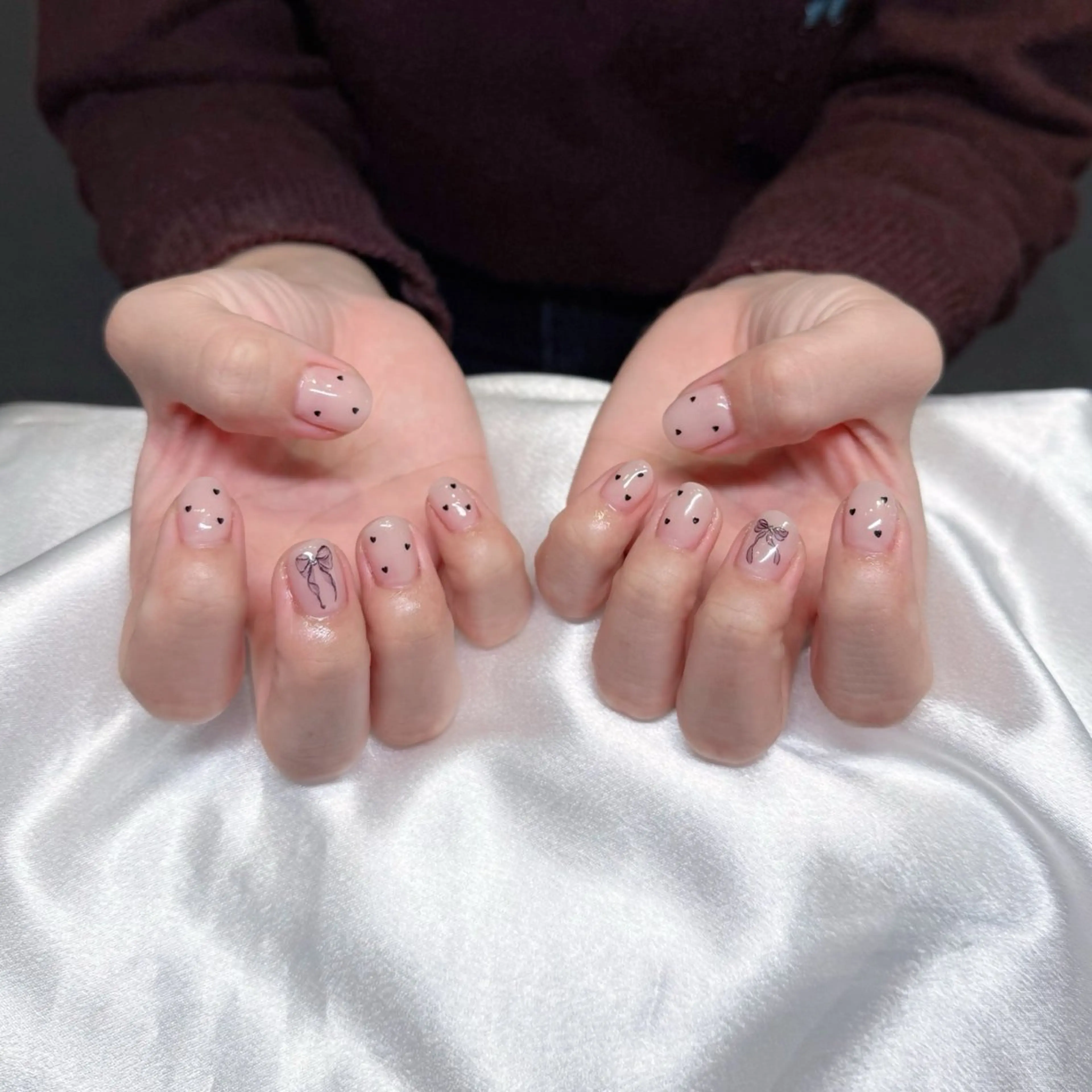 ネイル ラメ(グリッター) ハンドネイル nail salon menarii所属・mai 🩵のネイルデザイン