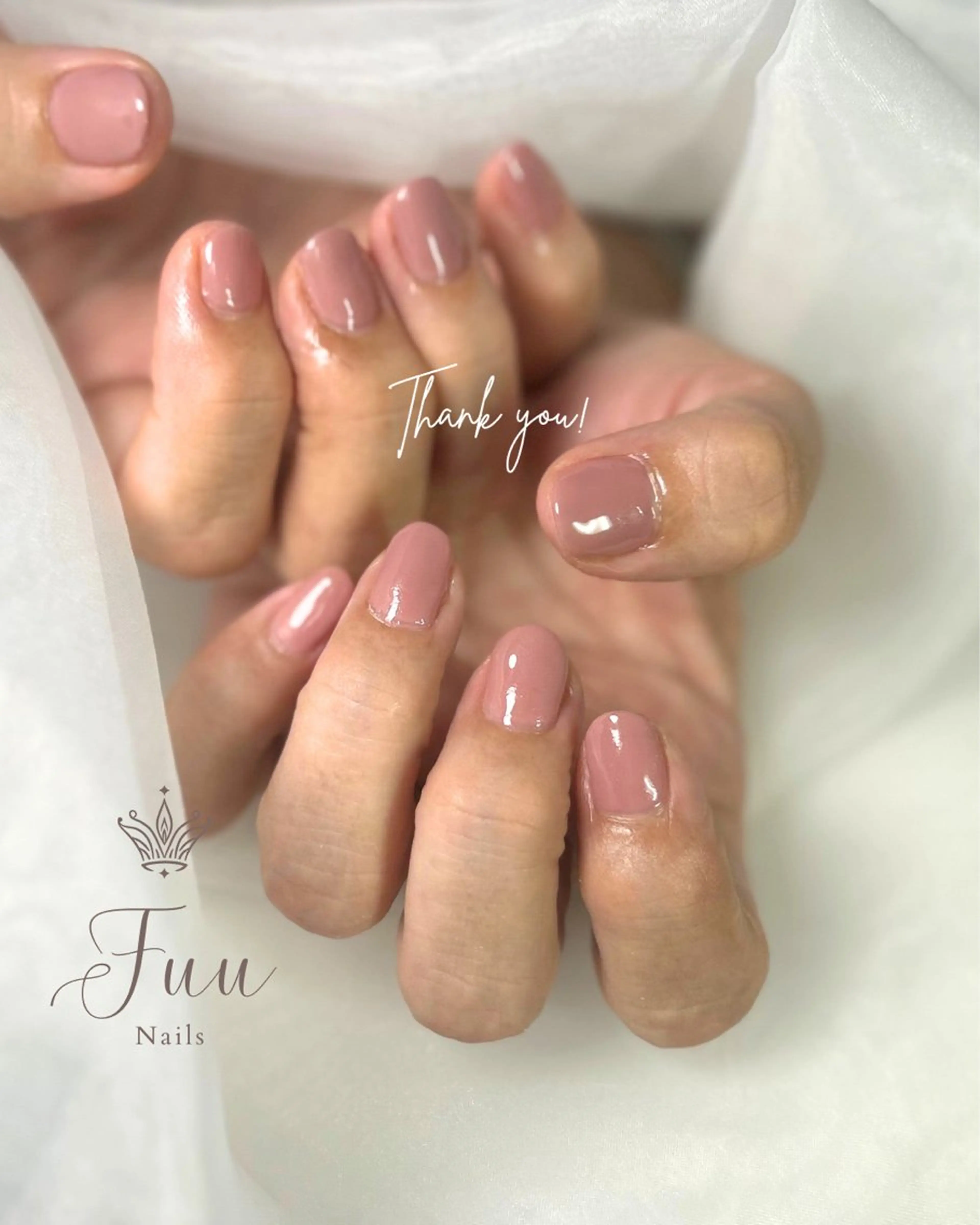 ネイル オフィスネイル ワンカラーネイル シンプルネイル Fuu nails Erikoのネイルデザイン