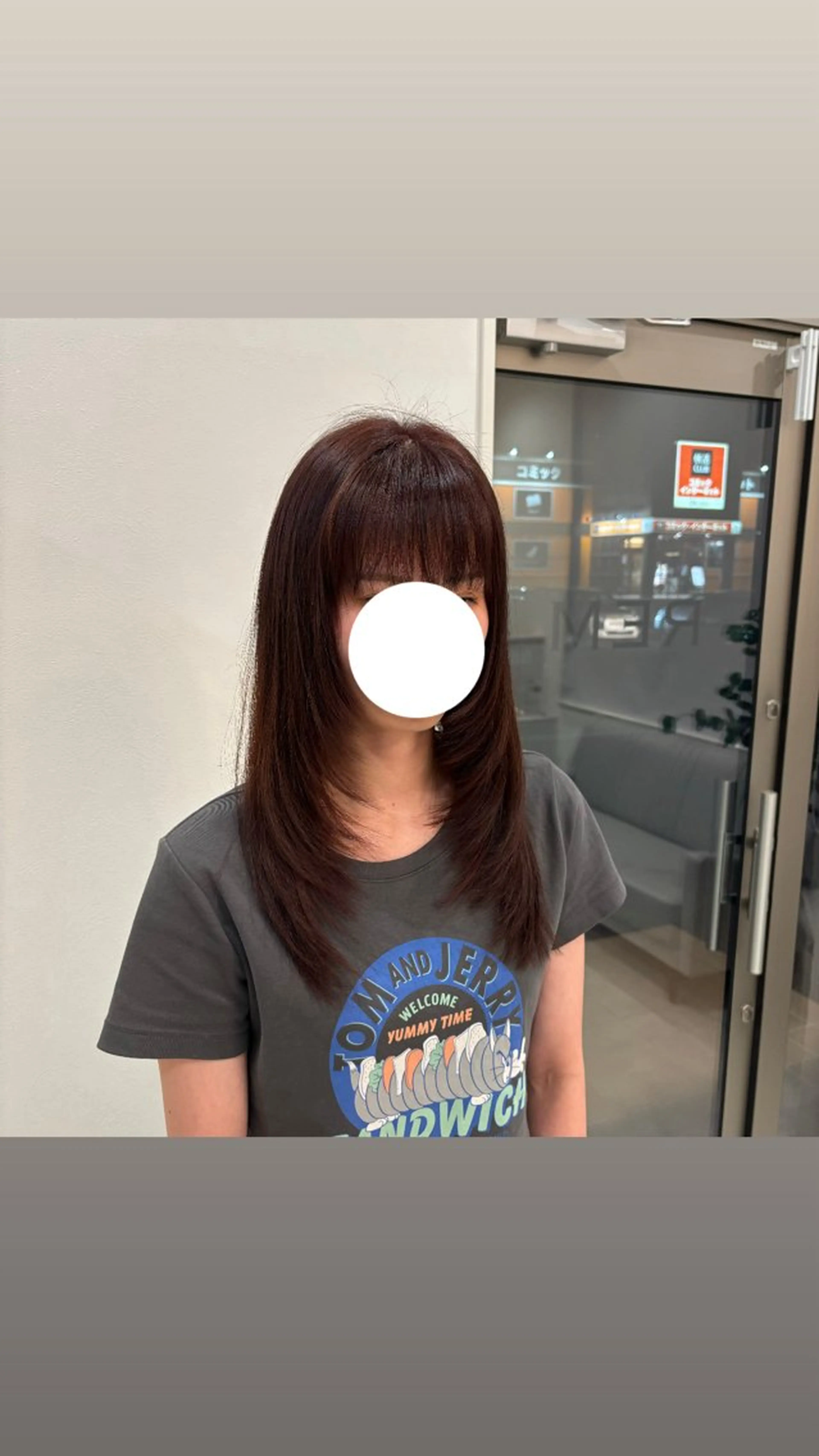 ロング カラー ピンクカラー 顔まわりレイヤー 顔周りカット レイヤーカット REM天童店所属・REM天童店 伊藤汐里のヘアスタイル