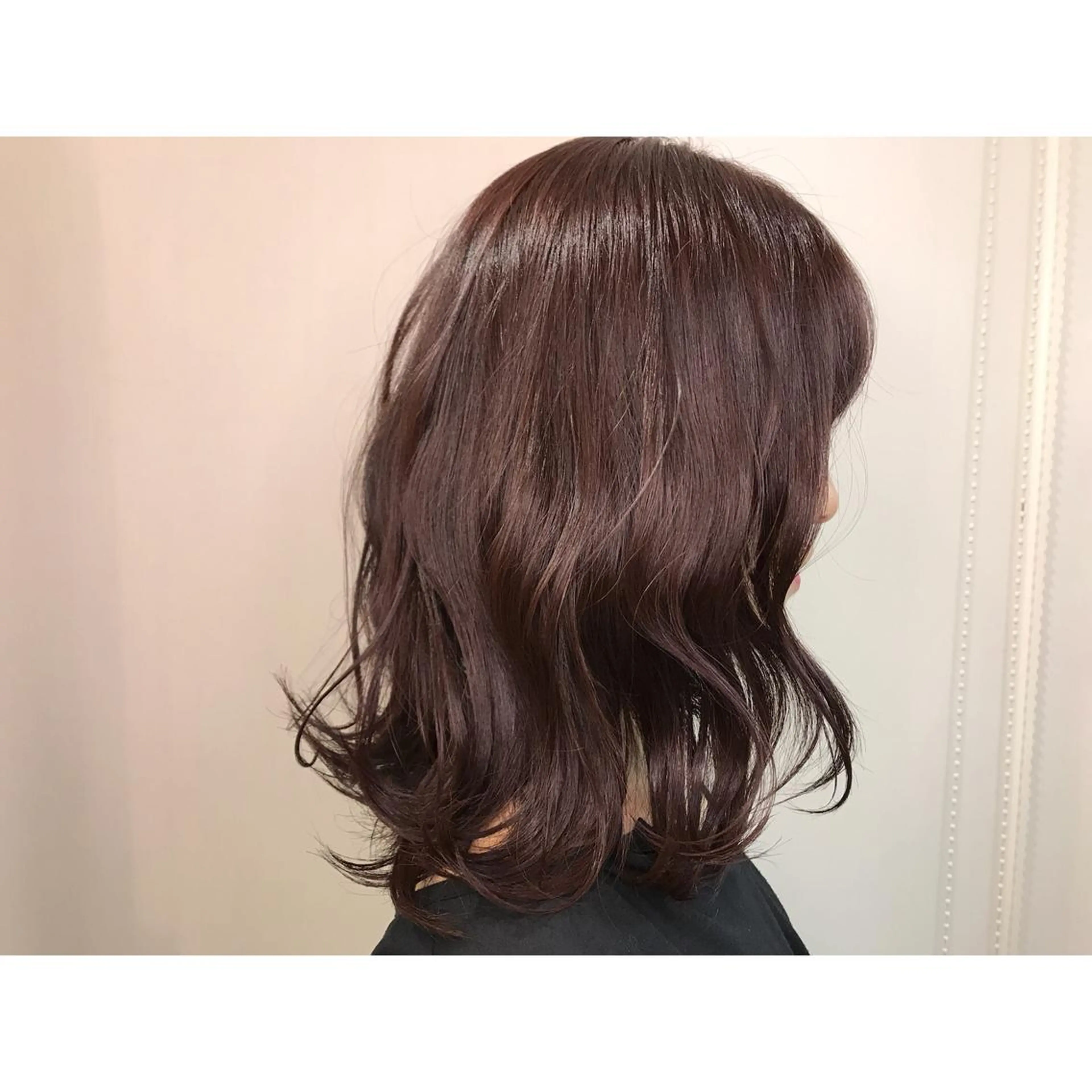 ミディアム カラー ベージュカラー 透明感カラー ハイライトカラー ピンクカラー ピンクベージュ 寺山 佳貴のヘアスタイル