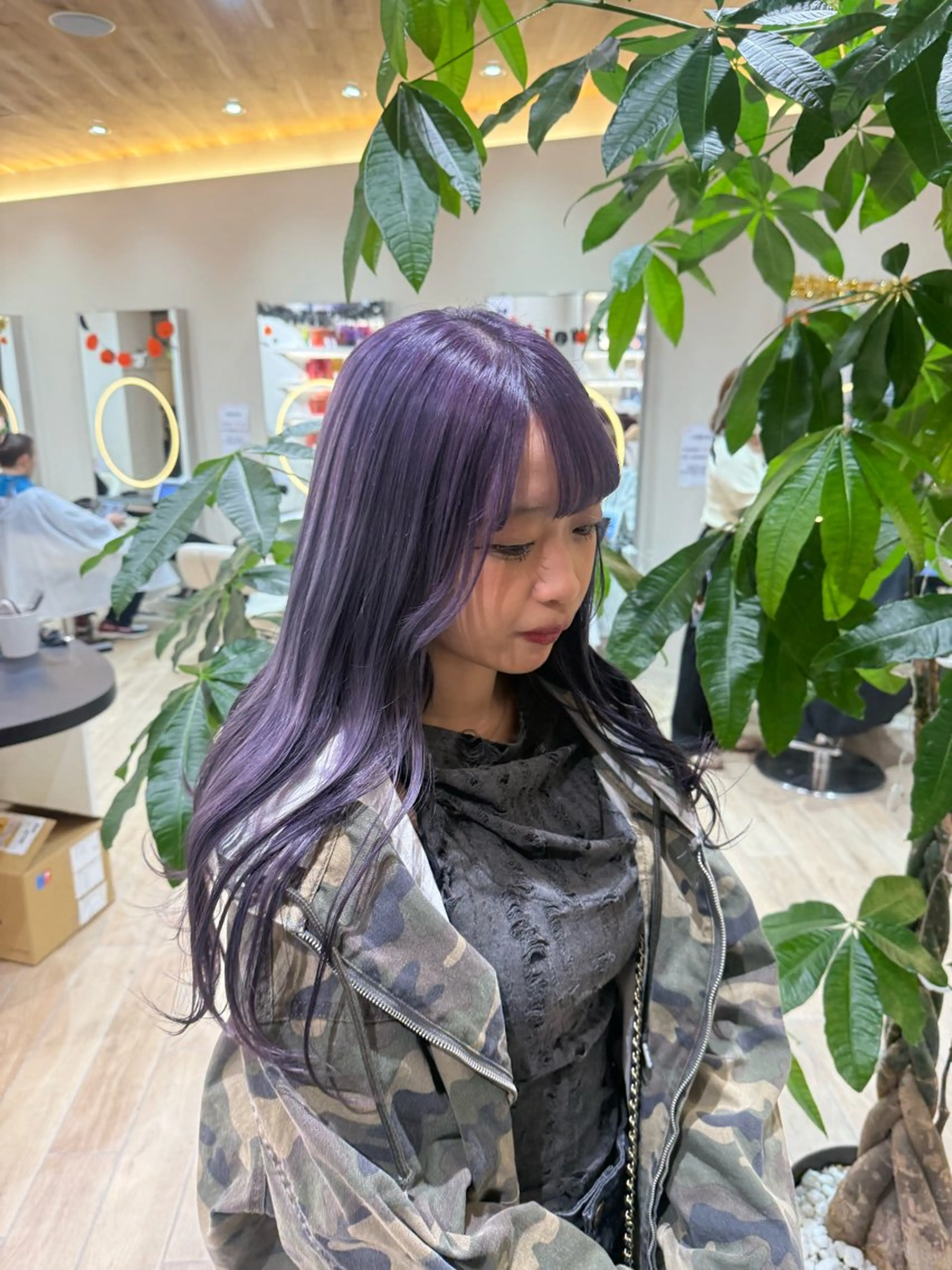 ロング カラー カット ヘアカラー トリートメント 艶髪/似合わせカラー ️🫧りの️🫧のヘアスタイル