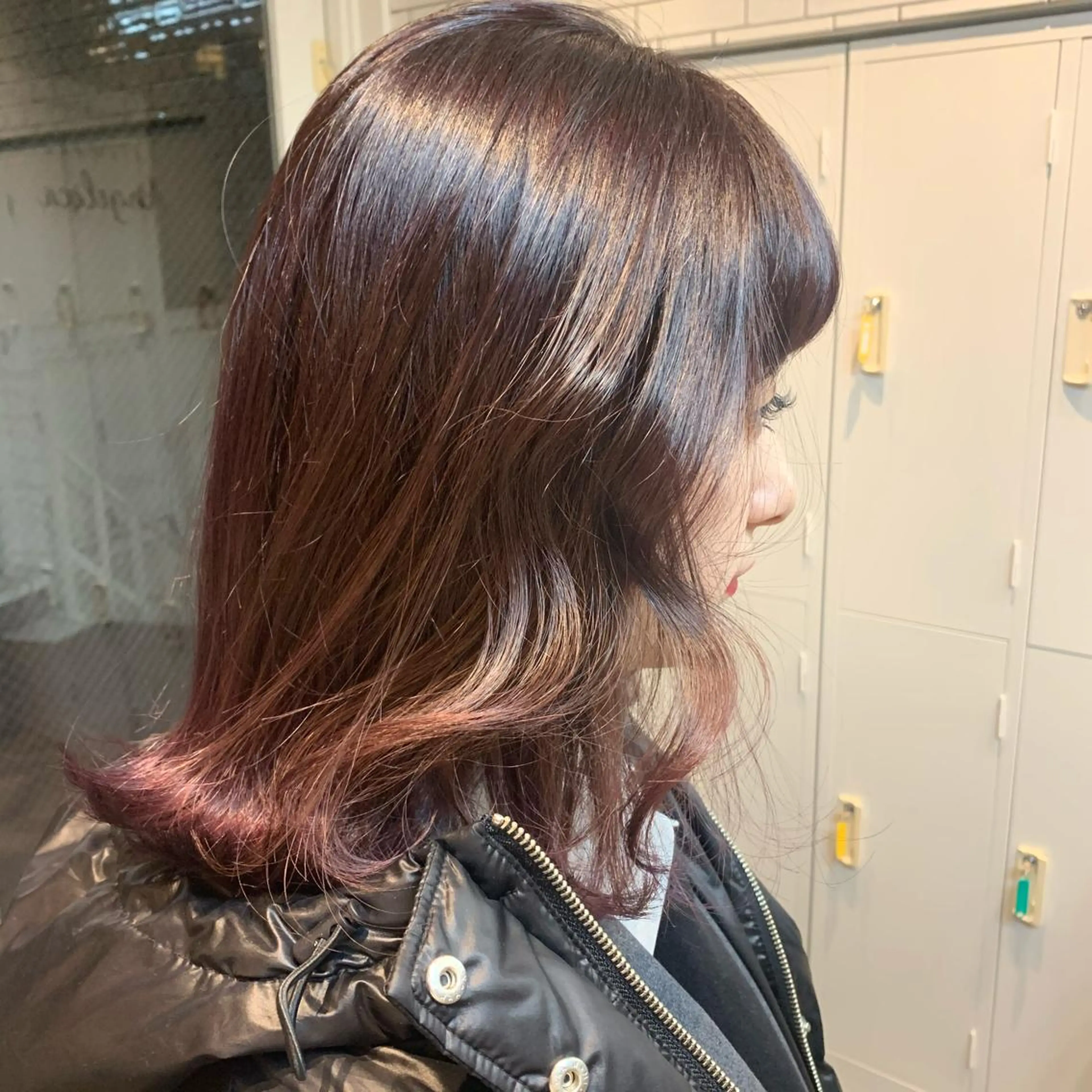 ミディアム マホ/日吉/髪質改善 /レイヤー/ガーリーのヘアスタイル