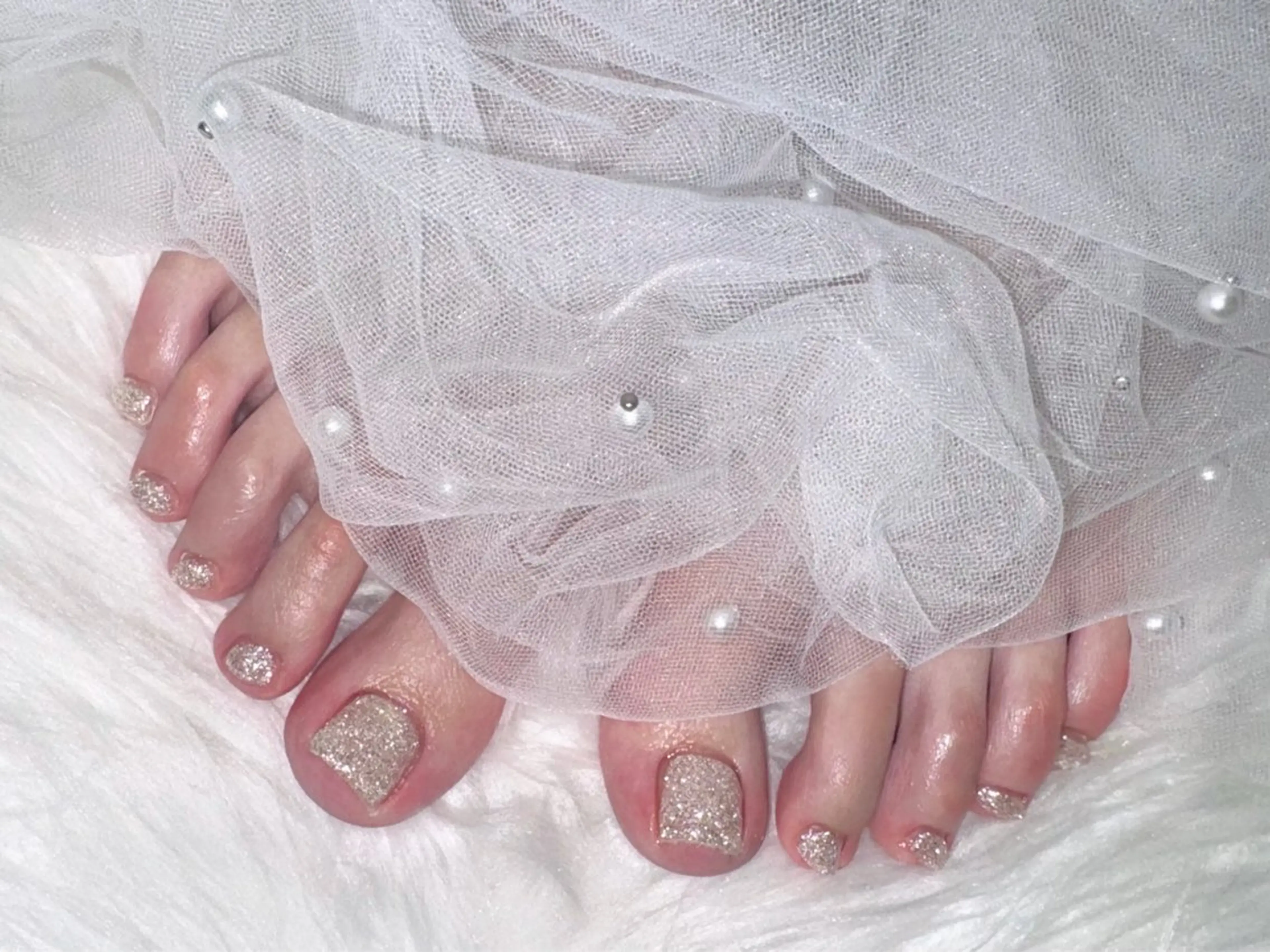 🦶🏻【オフ無料】フット / マグネット・フラッシュ ワンカラー🍀 ¥6,200💖の写真