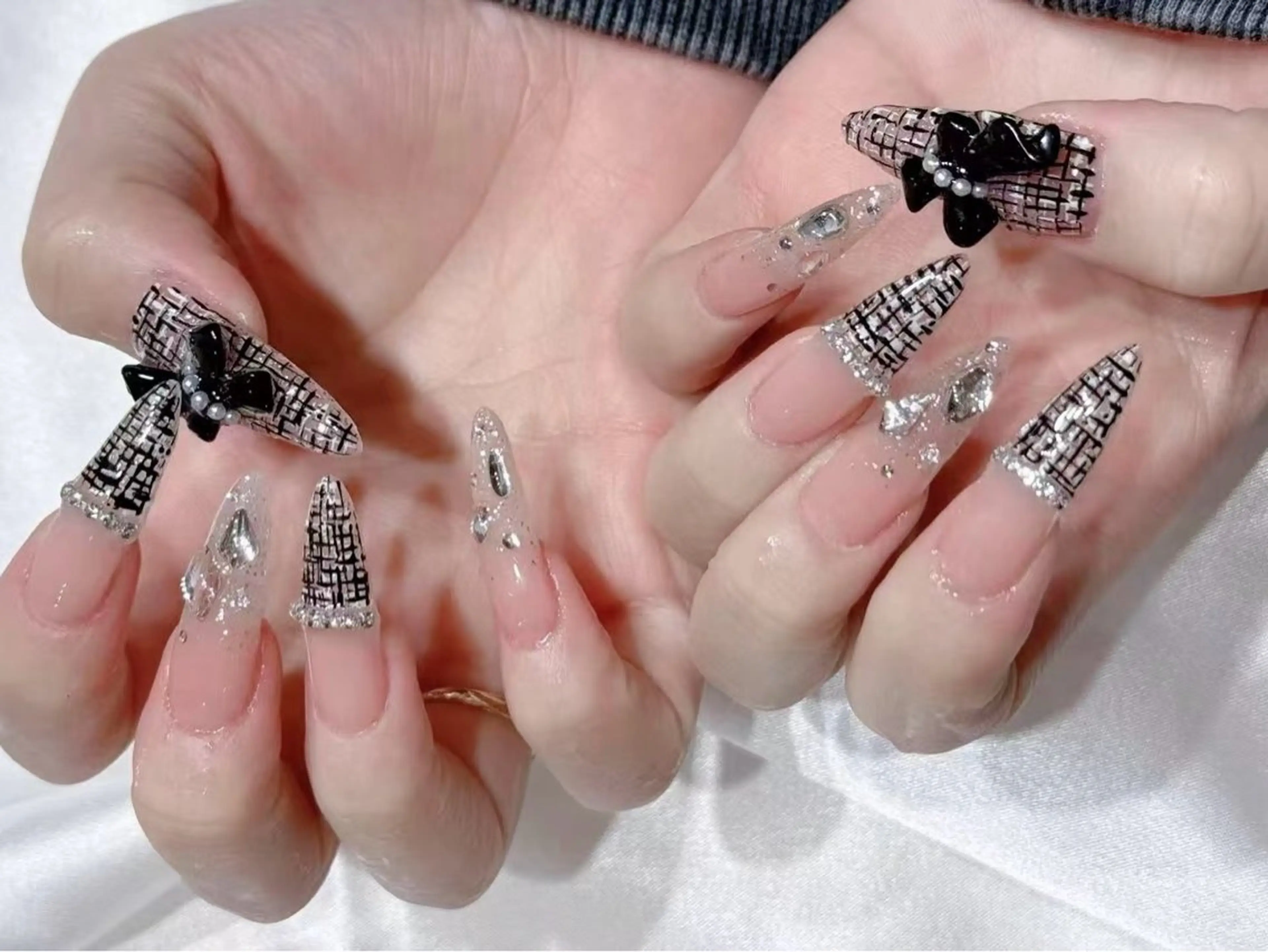 ネイル アートネイル フットネイル ジェルネイル ハート マグネットネイル Babarla nailのネイルデザイン