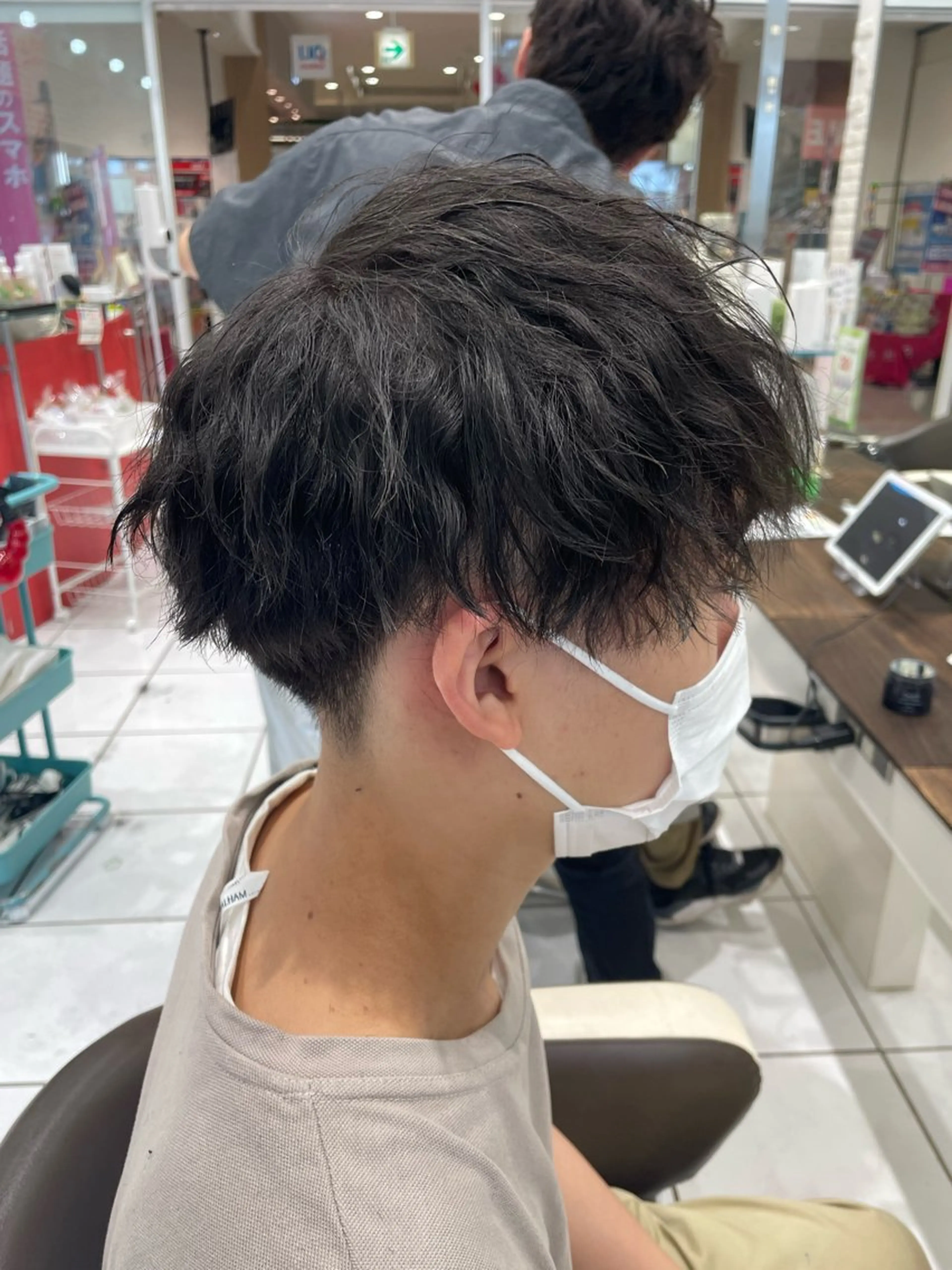 ショート パーマ メンズ メンズパーマ カット パーマ 山際勇策 /岐阜美容師のヘアスタイル
