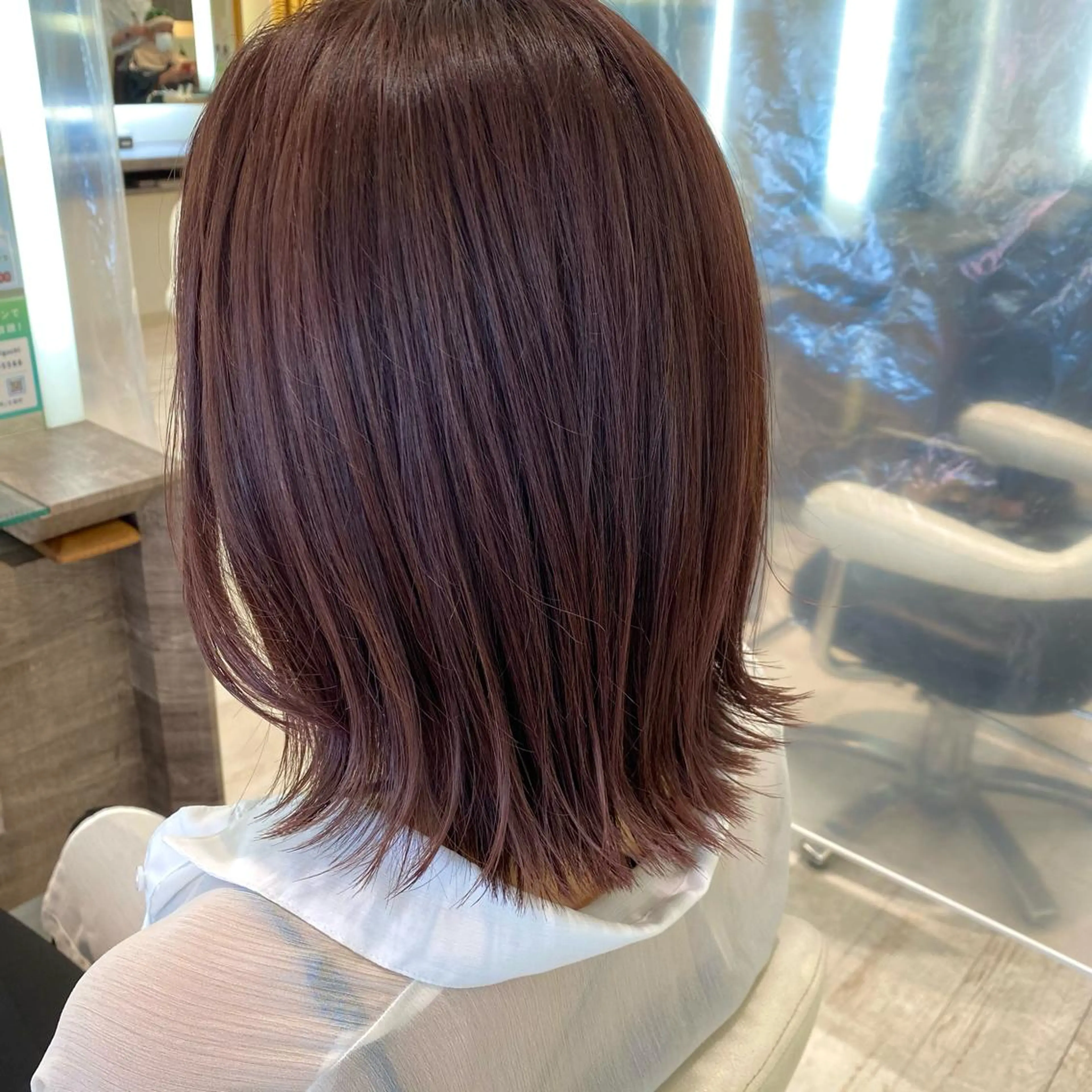 ミディアム カラー ピンクカラー ショート/ボブ🌿 大野ちかのヘアスタイル