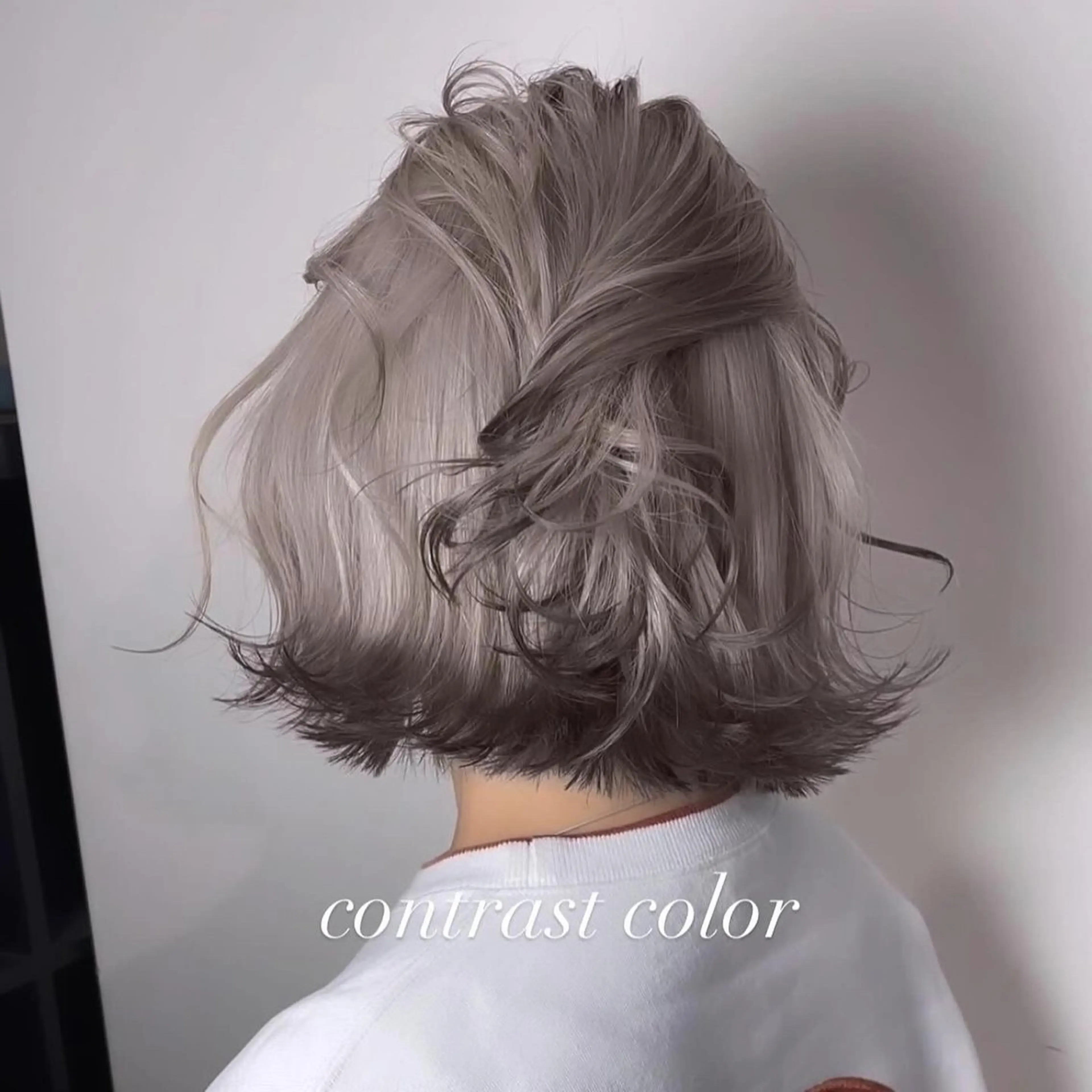 ミディアム カラー カット ヘアカラー トリートメント ヘアセット 💜ハイトーン💛 マジカルかいちゃんのヘアスタイル
