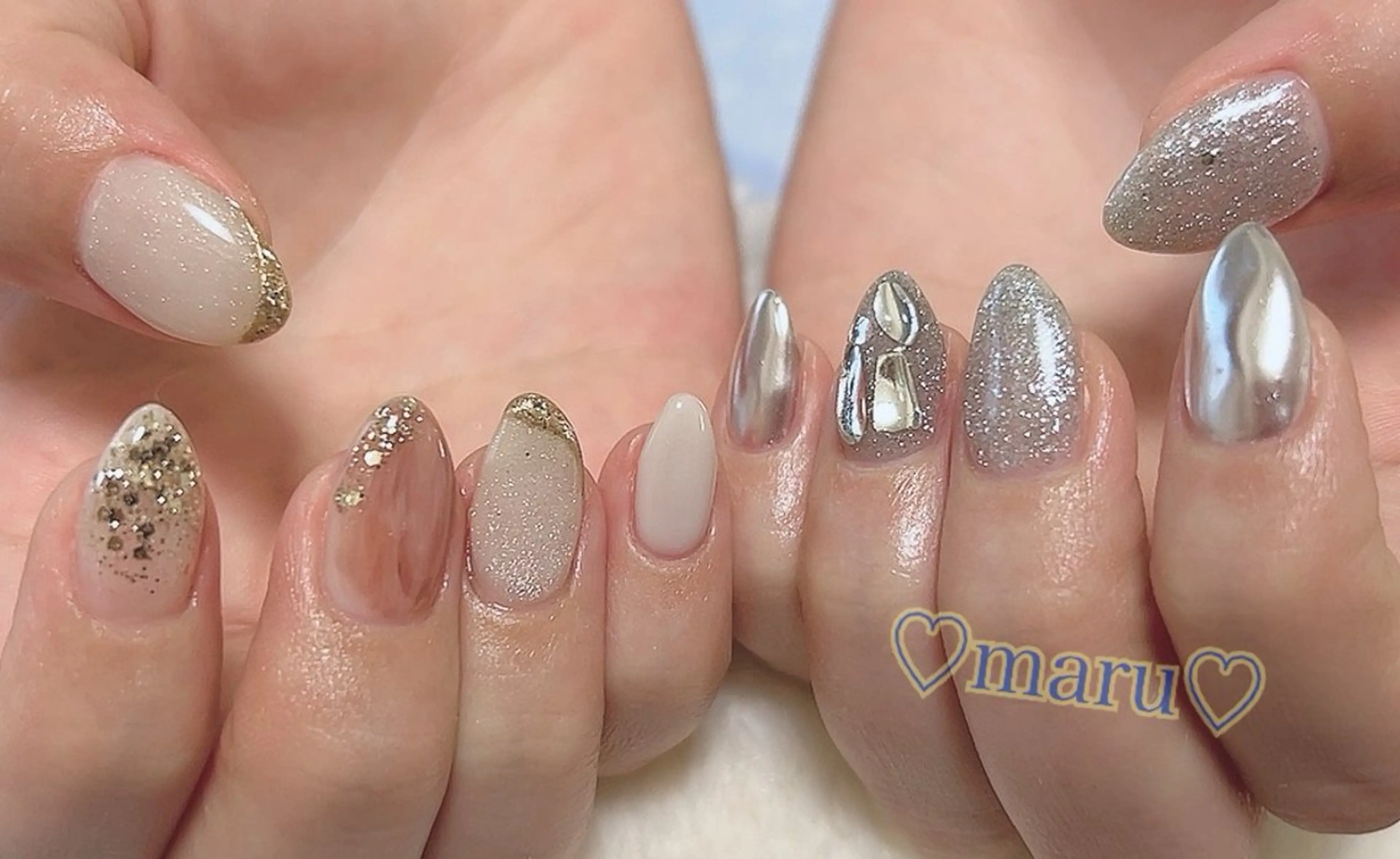 ネイル ハンドネイル フットネイル まるみ ♡のネイルデザイン