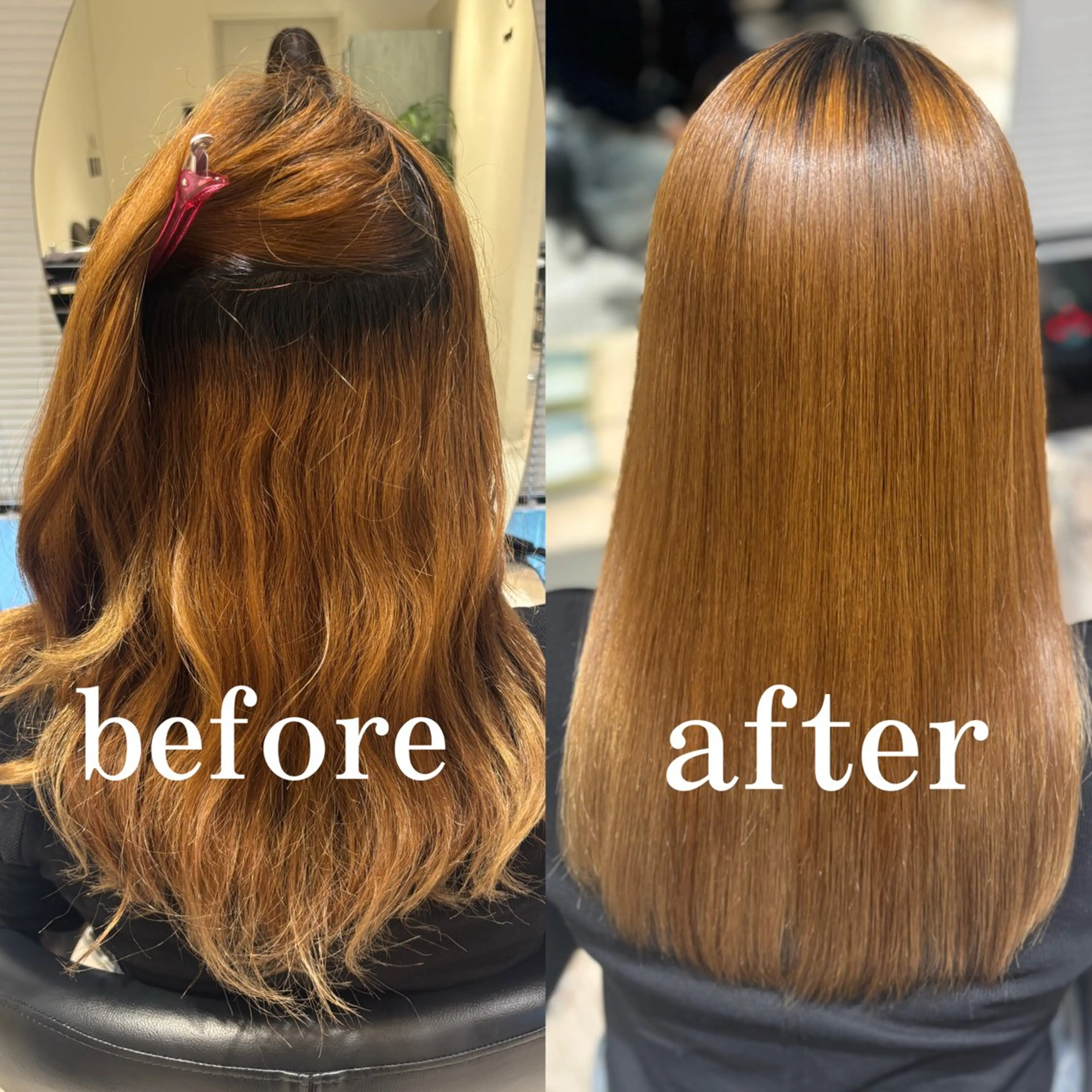 ロング 縮毛矯正 🧸艶髪🫧‪🎀 岡由紀乃のヘアスタイル