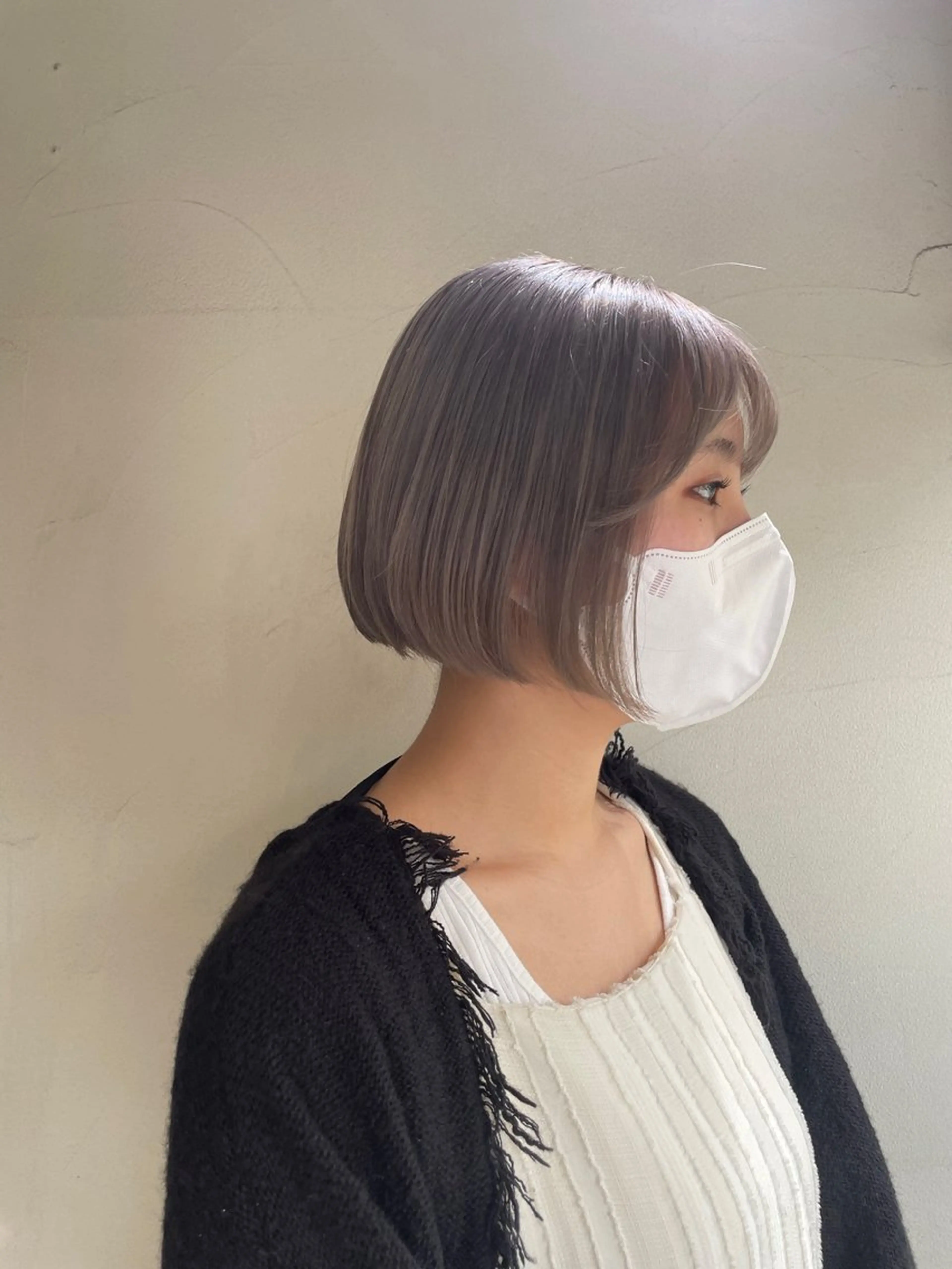 ショート カラー アッシュ ブリーチ カット ヘアカラー トリートメント TELA HAIR 瑞江店所属・TELAHAIR瑞江 片塩のヘアスタイル