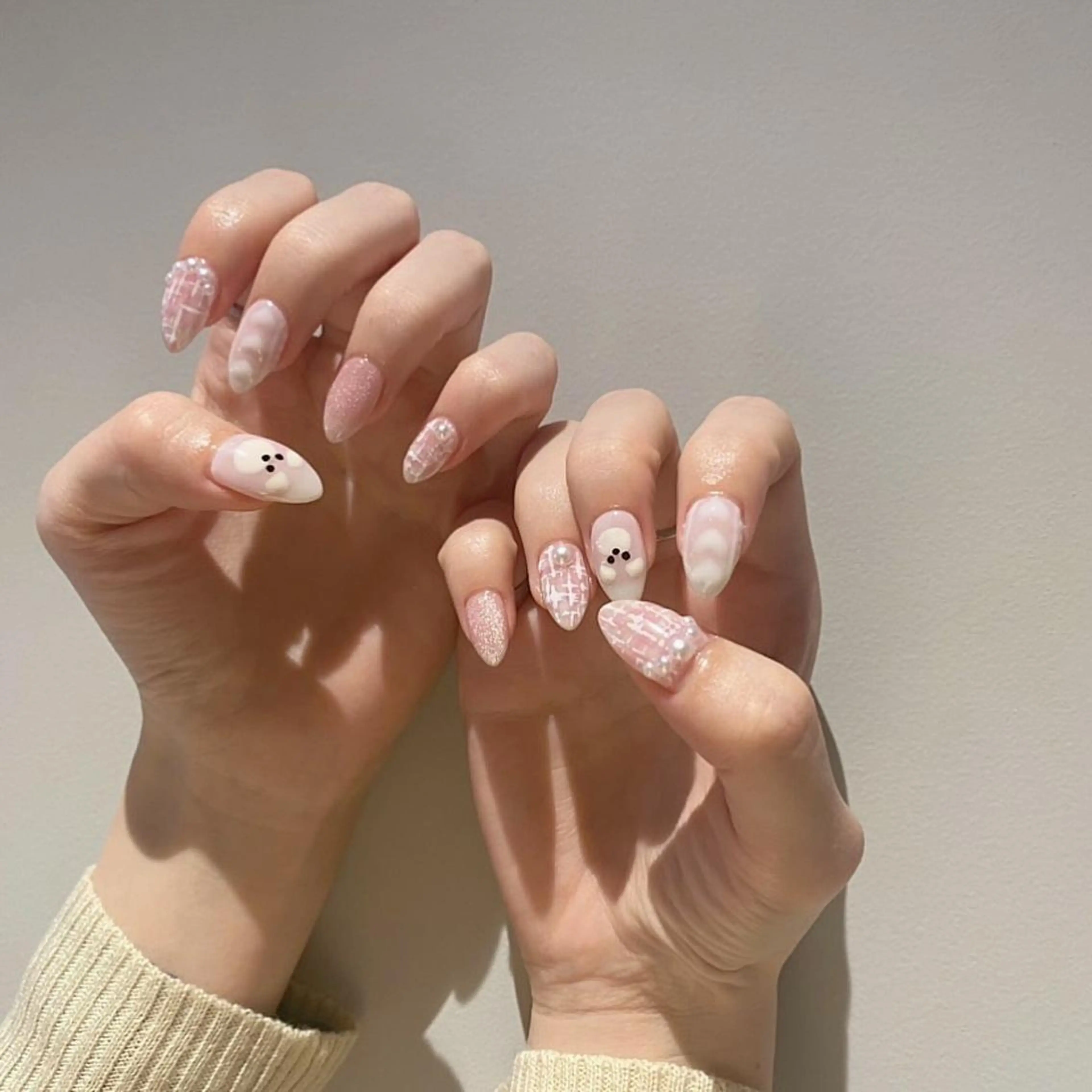 ネイル ♡ガーリーネイル♡ あかぎしおりのネイルデザイン