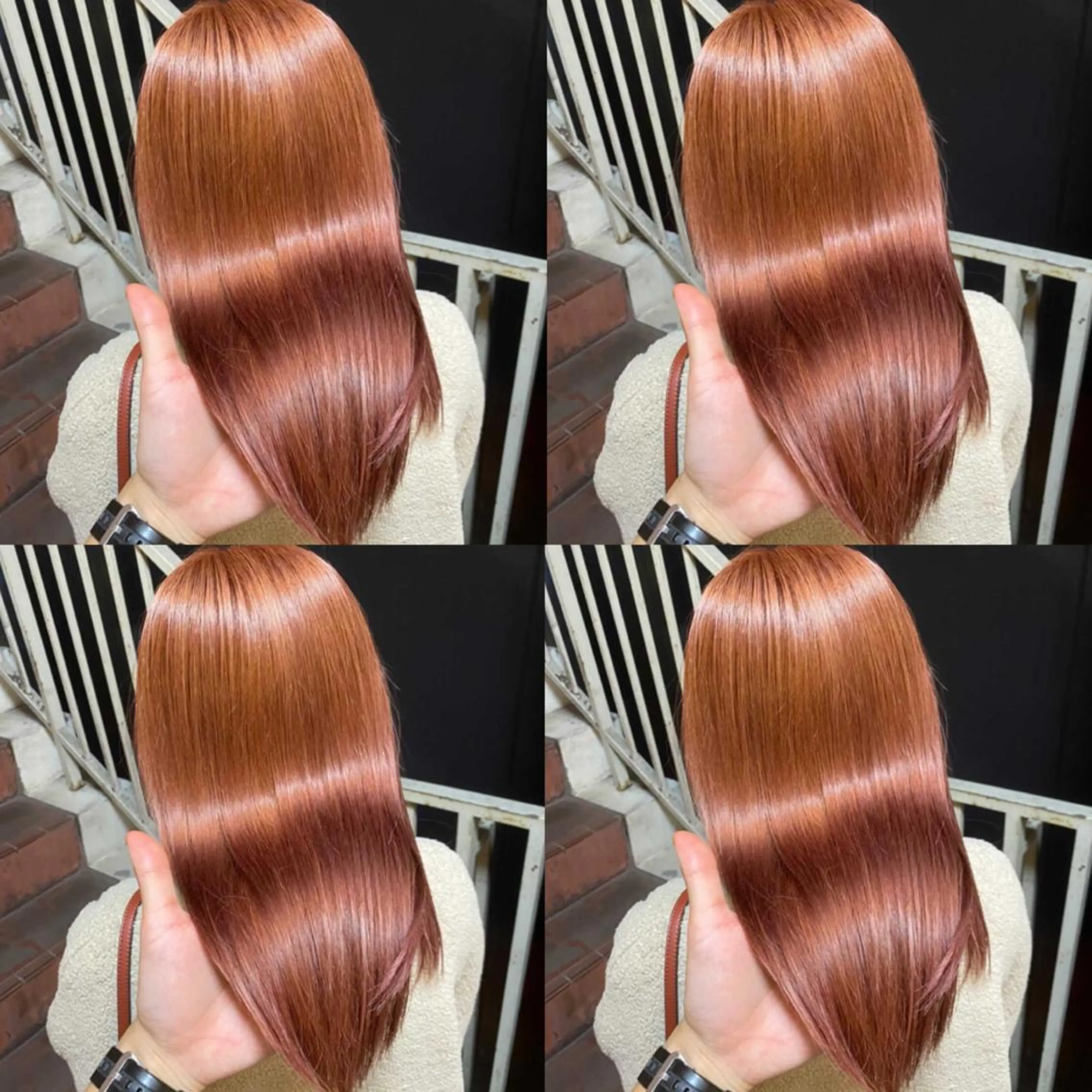 ロング カラー ヘアアレンジ ヘアカラー トリートメント 🦋韓国ヘア 坂本 菜摘🦋のヘアスタイル