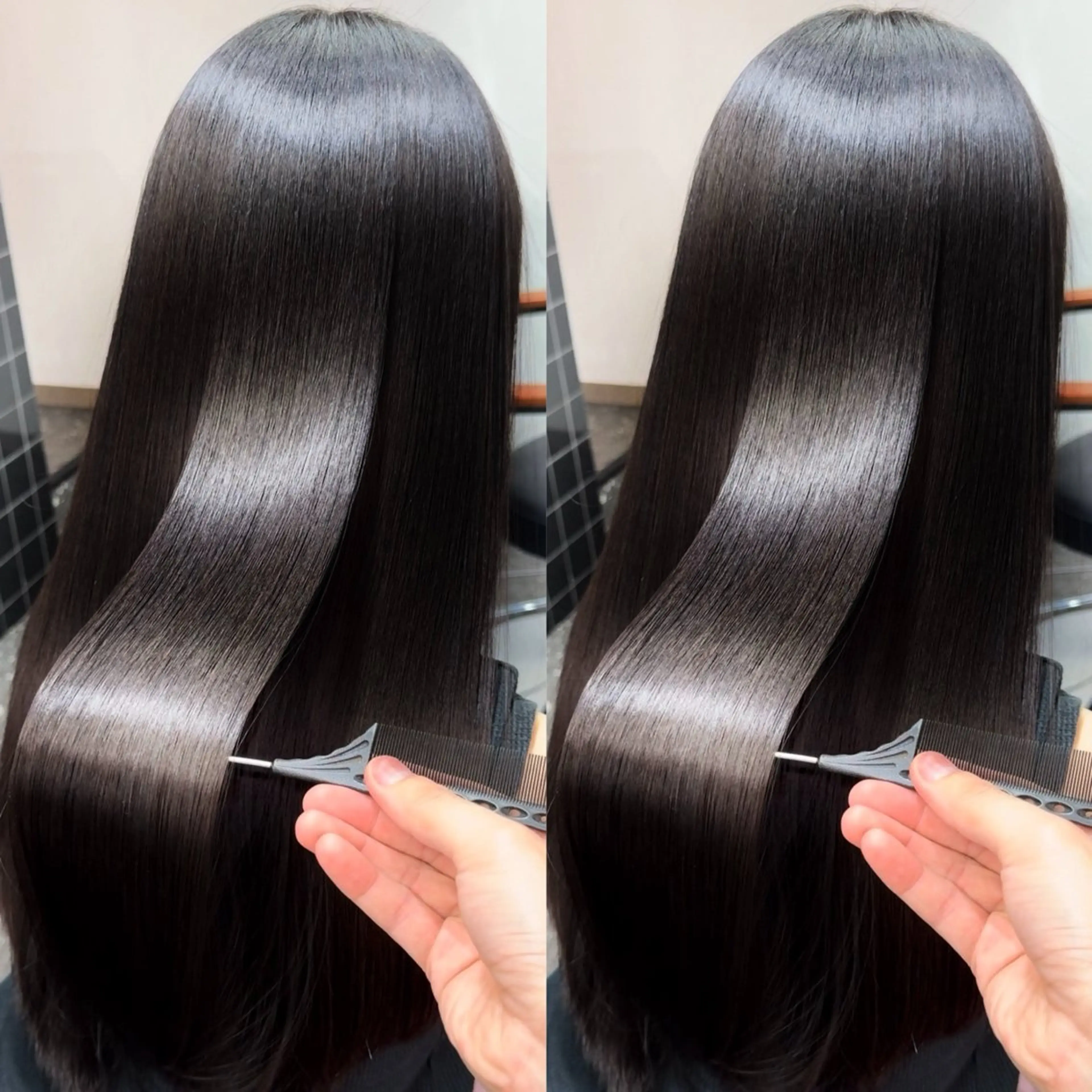 ロング カット ヘアカラー 縮毛矯正 トリートメント 髪質改善女性支持率 Ｎｏ．1💍yasuのヘアスタイル