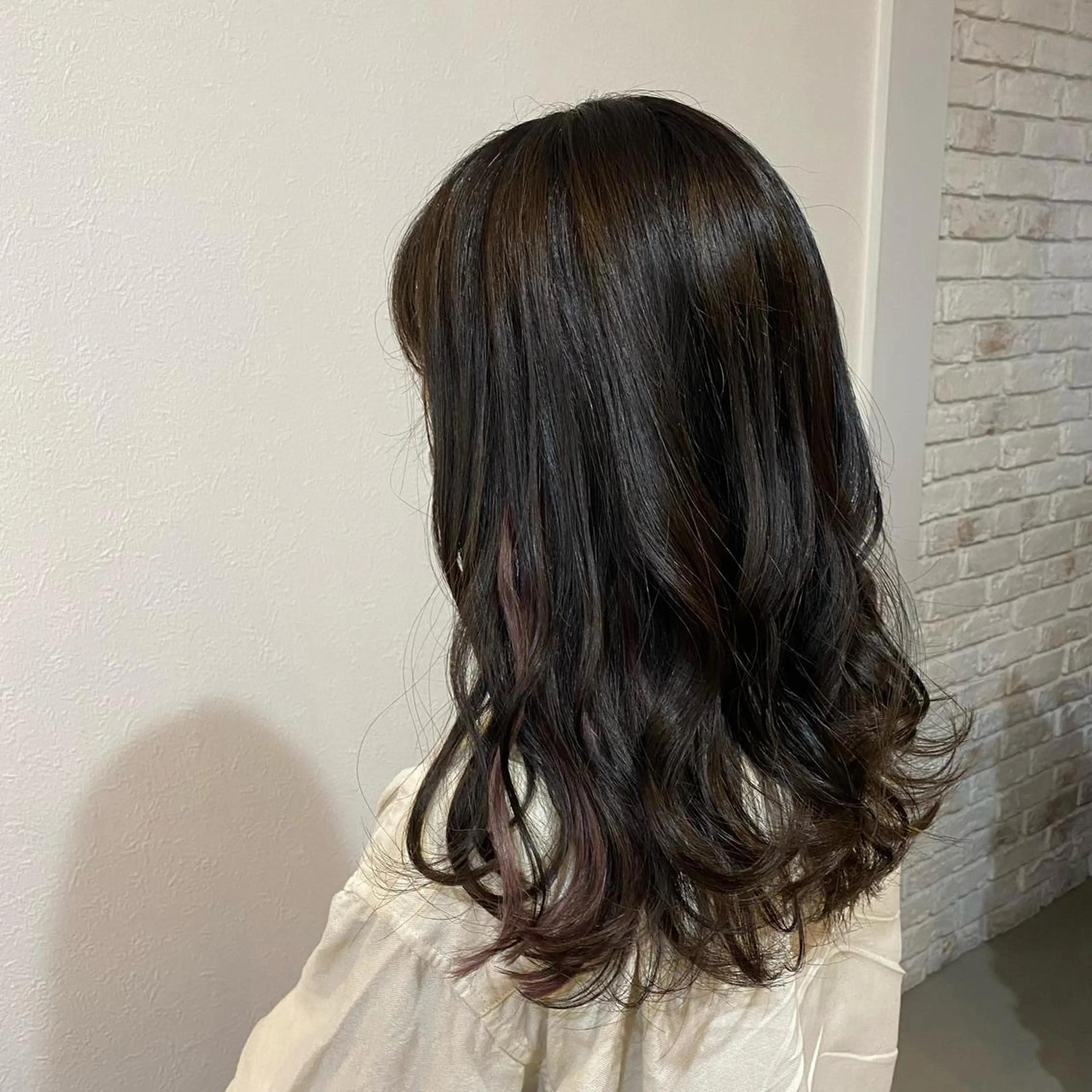 ロング カット ヘアカラー トリートメント hamano harunaのヘアスタイル