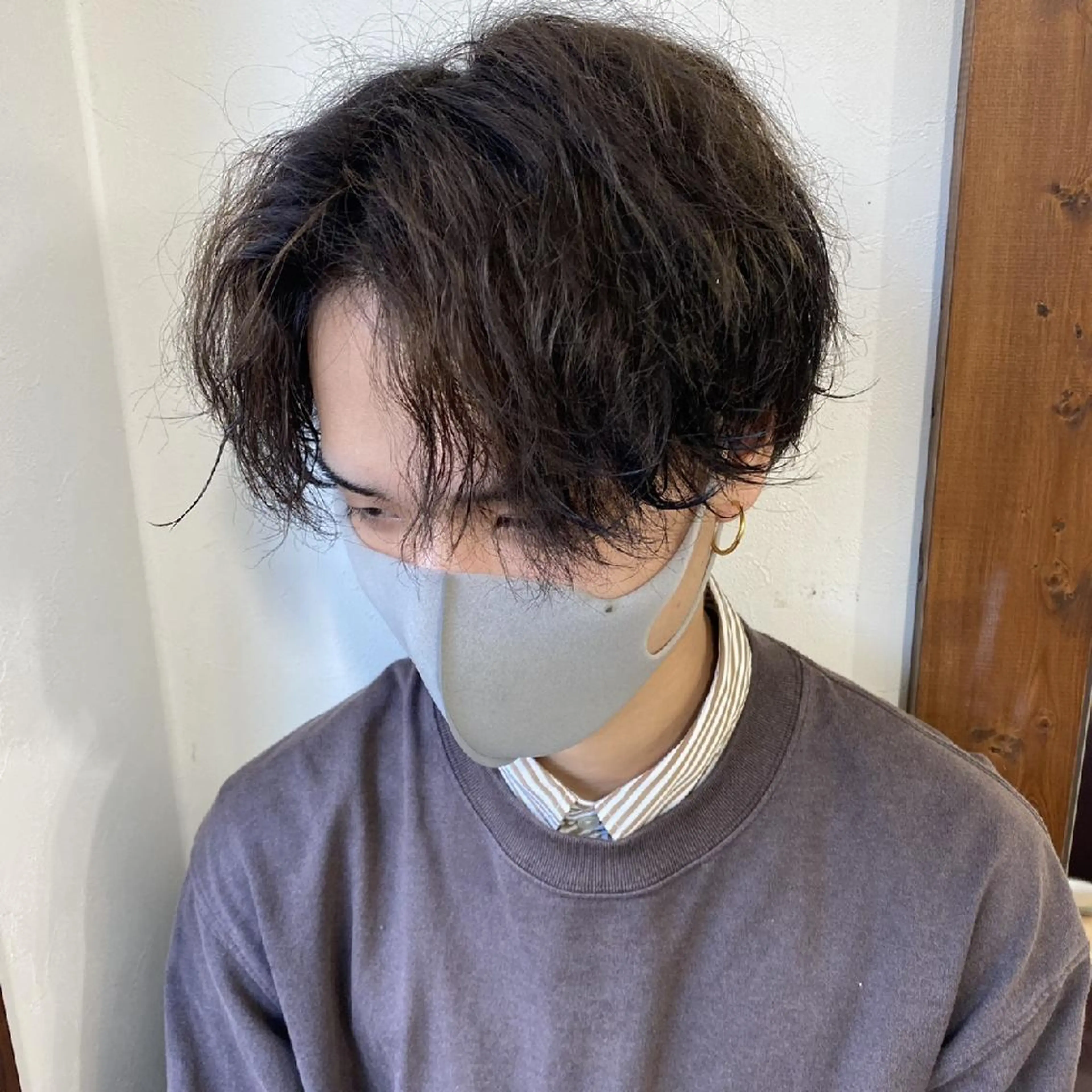 ショート パーマ カット パーマ 髪質改善/ブリーチ 田代 龍我のヘアスタイル