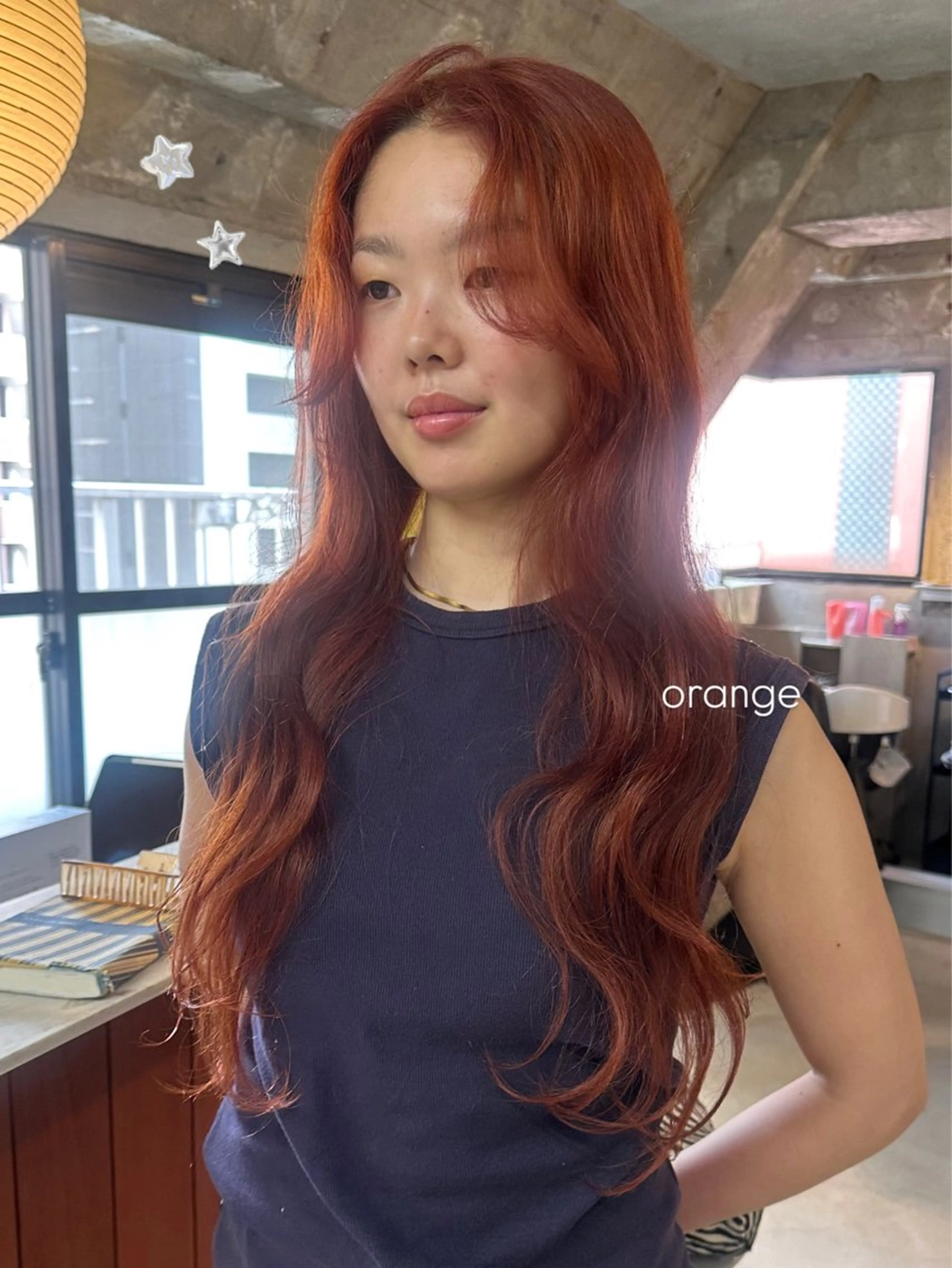 ロング カラー カット ヘアカラー トリートメント 暖色/レイヤーカット 🌙オノユリカのヘアスタイル