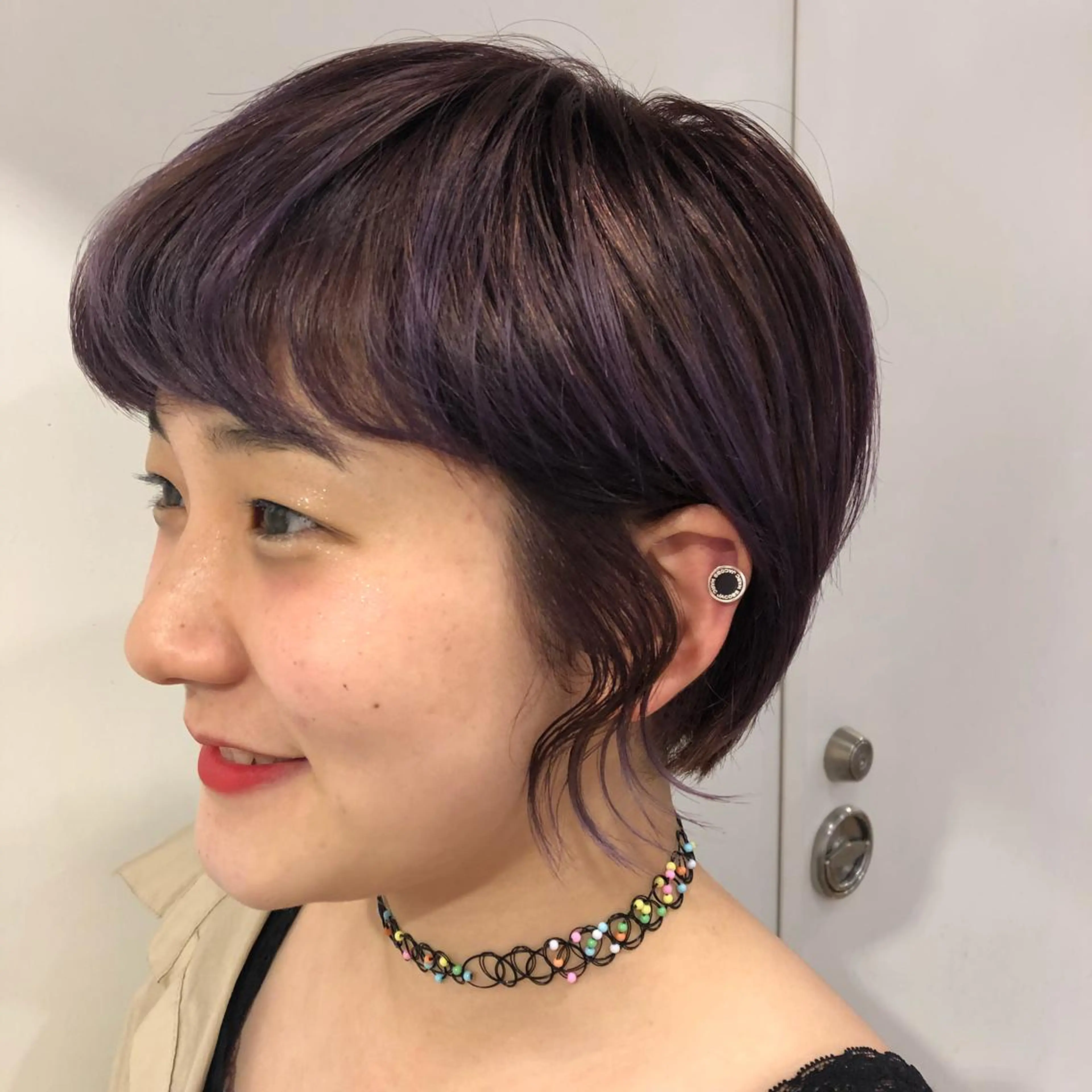ショート カラー ブリーチ ✨ ゆあさみすず✨のヘアスタイル