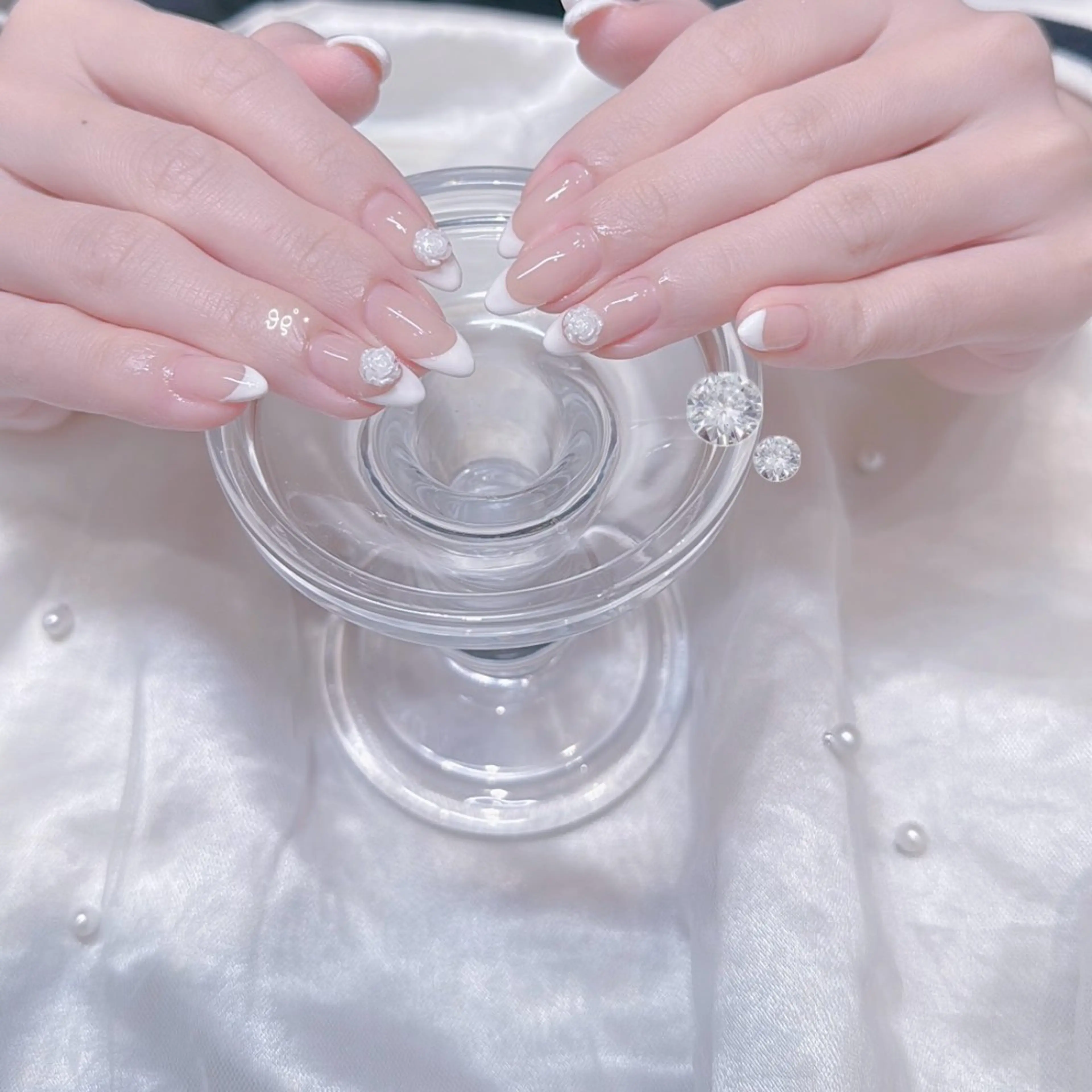 ネイル フレンチネイル ハンドネイル GOTODAYシェアサロン名古屋PARCO店所属・୨୧ ayakaのネイルデザイン