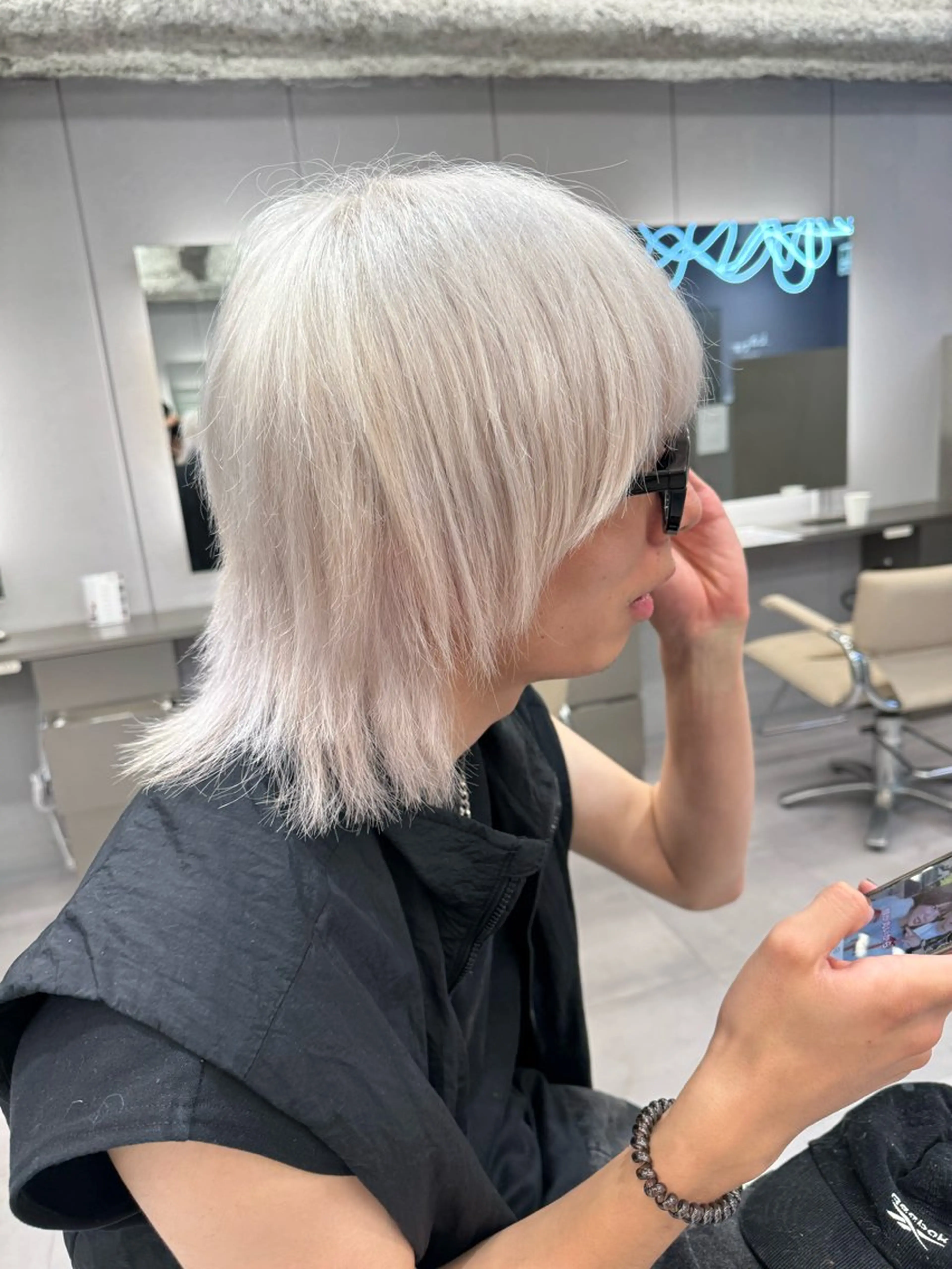 ミディアム カラー ハイトーンカラー ヘアカラー 名古屋／ブリーチ /松井亮磨のヘアスタイル
