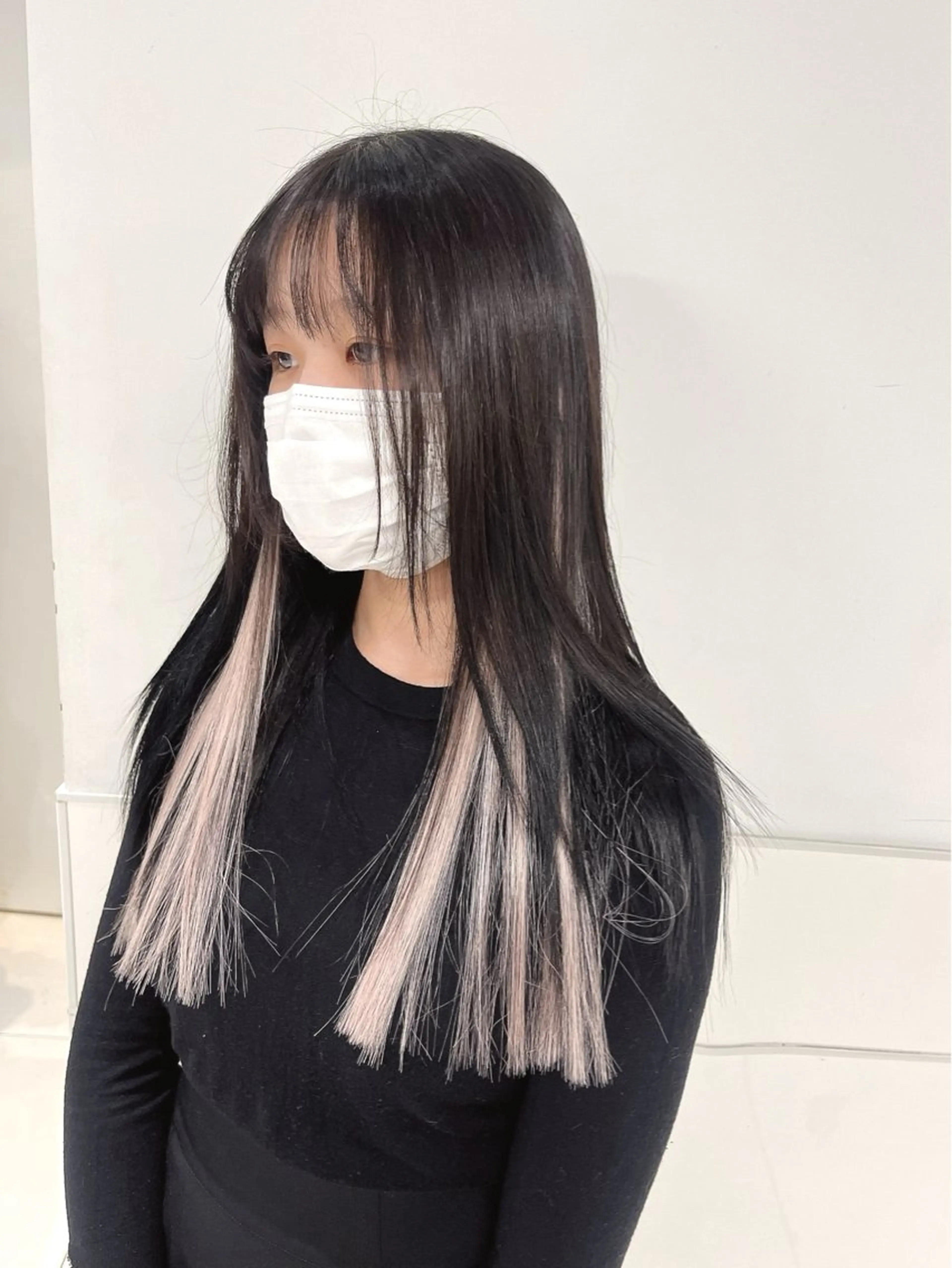 ロング エクステ エクステ りおな/エクステ /ミルクティーカラーのヘアスタイル