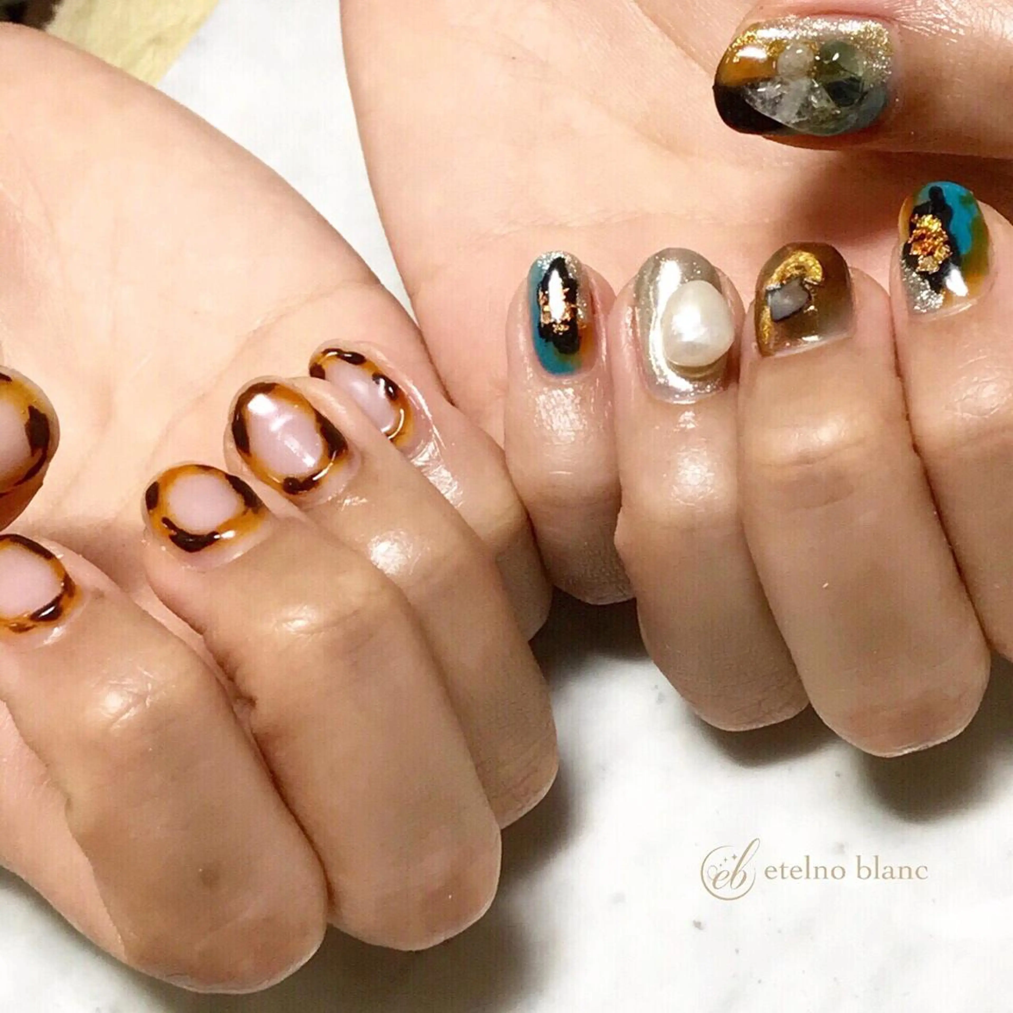 ネイル etelno blanc中目黒のネイルデザイン