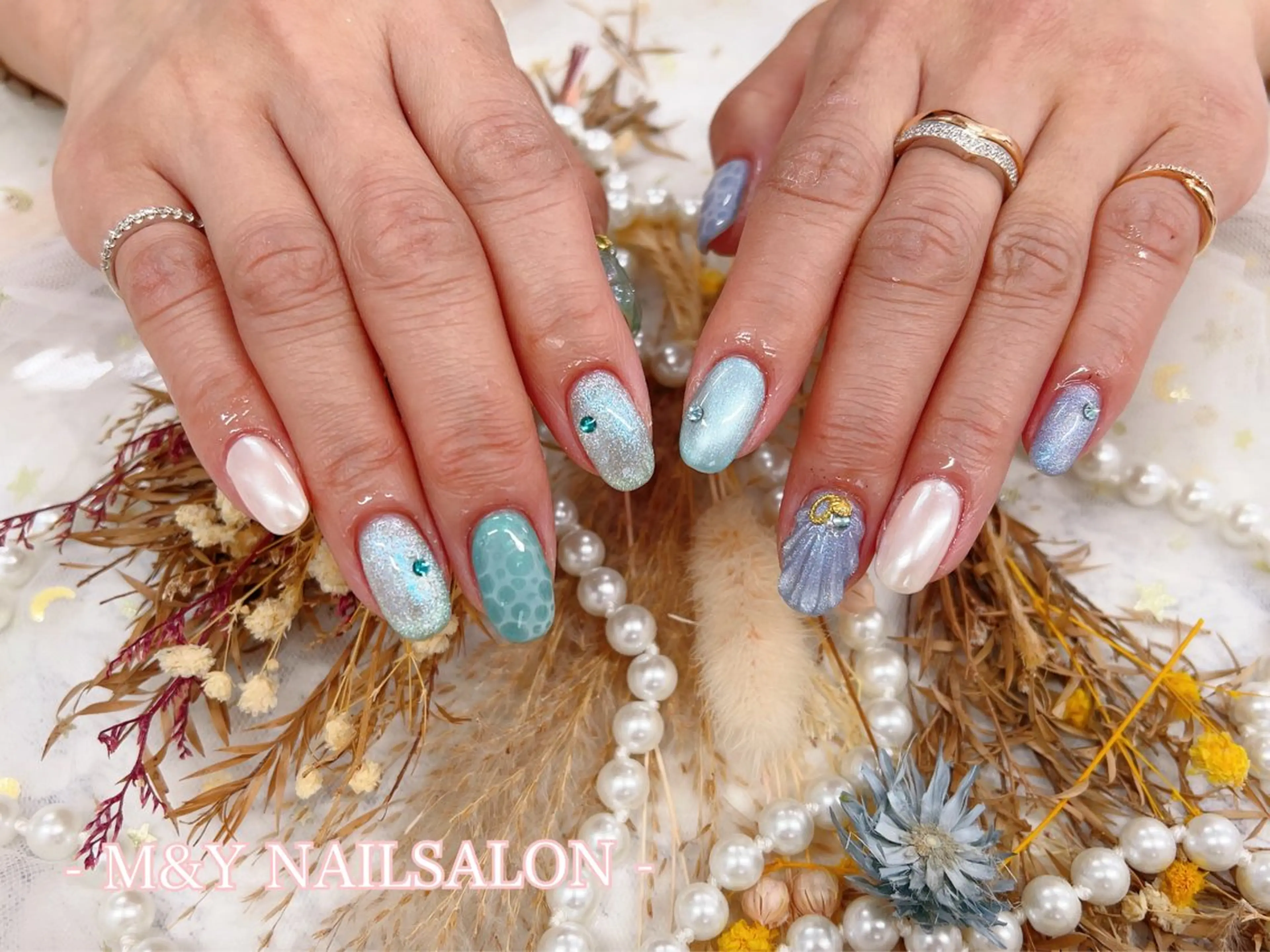 ネイル 夏ネイル ハンドネイル ハンドケア M&Y NailSalonのネイルデザイン