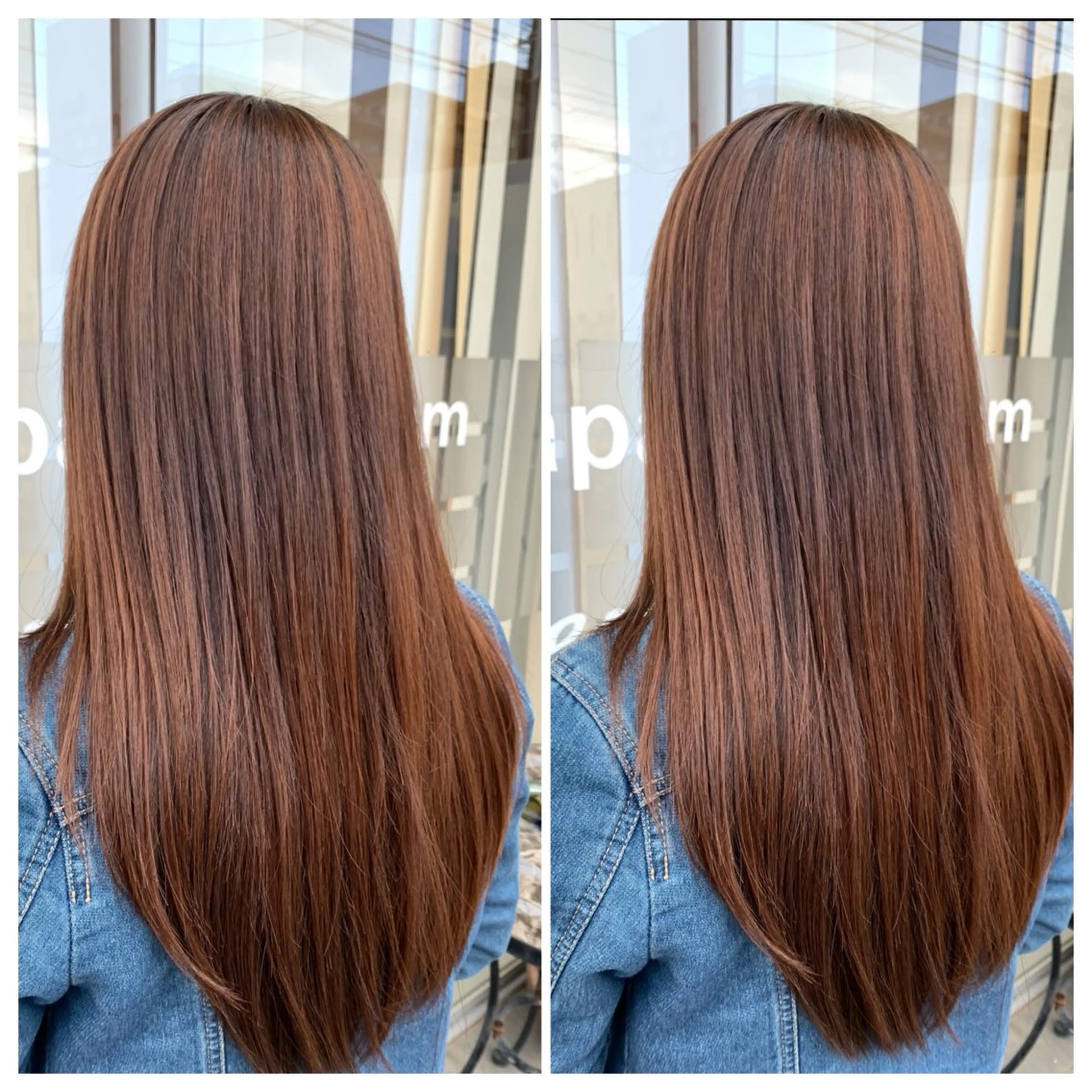 ロング カラー ブラウンカラー チョコレートブラウン モカブラウン ヘアカラー 富原 そらのヘアスタイル